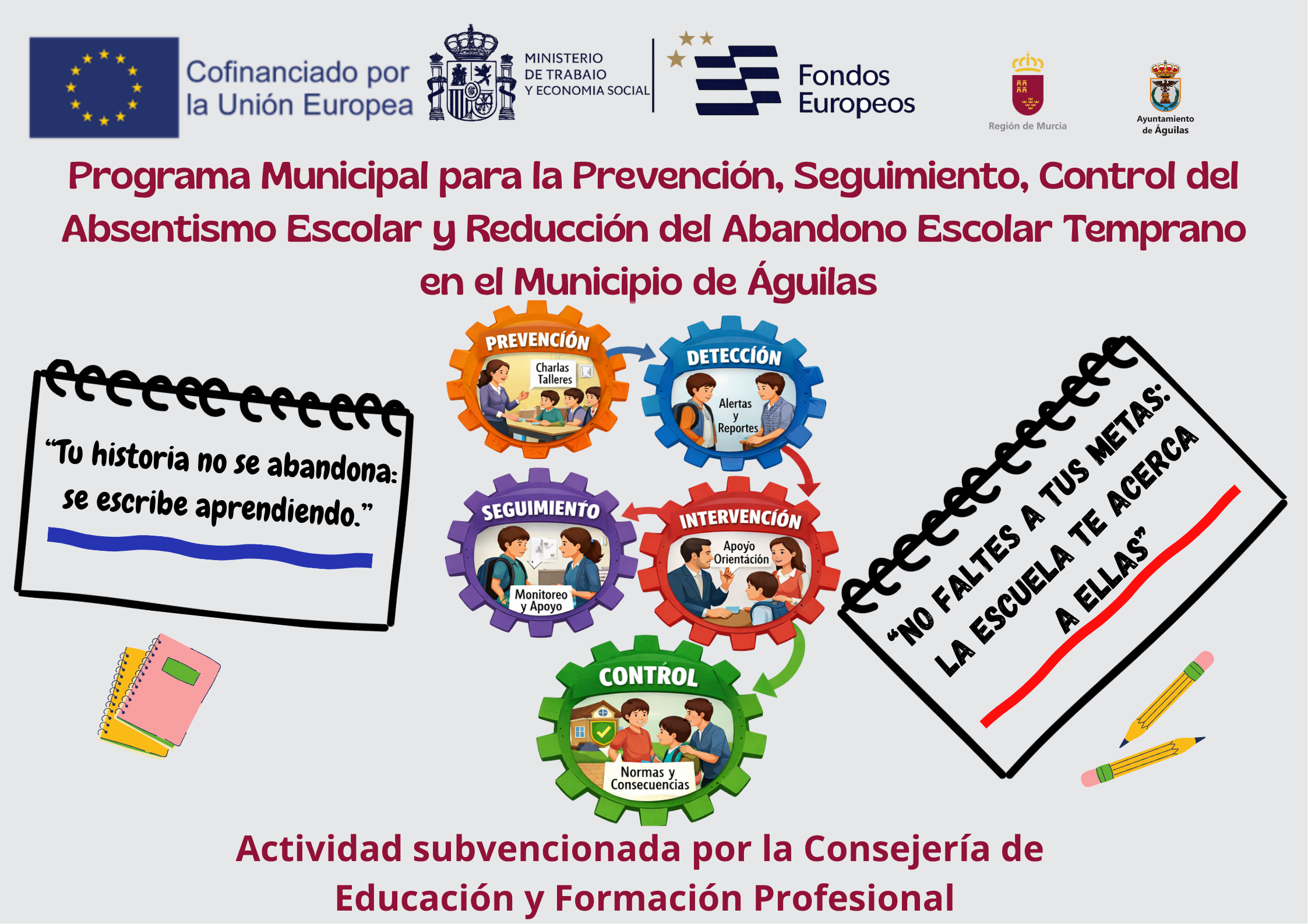 Programa Municipal para la Prevención, Seguimiento, Control y Abandono Escolar temprano en el municipio de Águilas