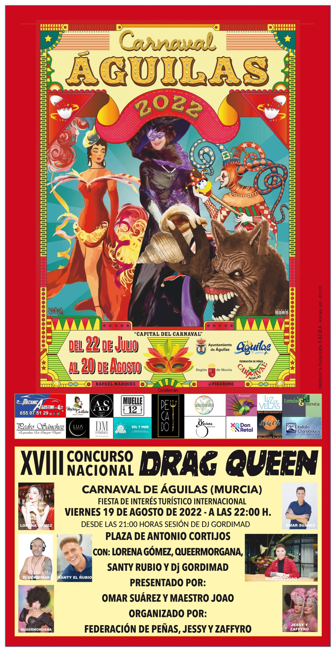 El próximo viernes tendrá lugar el XVIII Concurso Nacional de Drag Queen