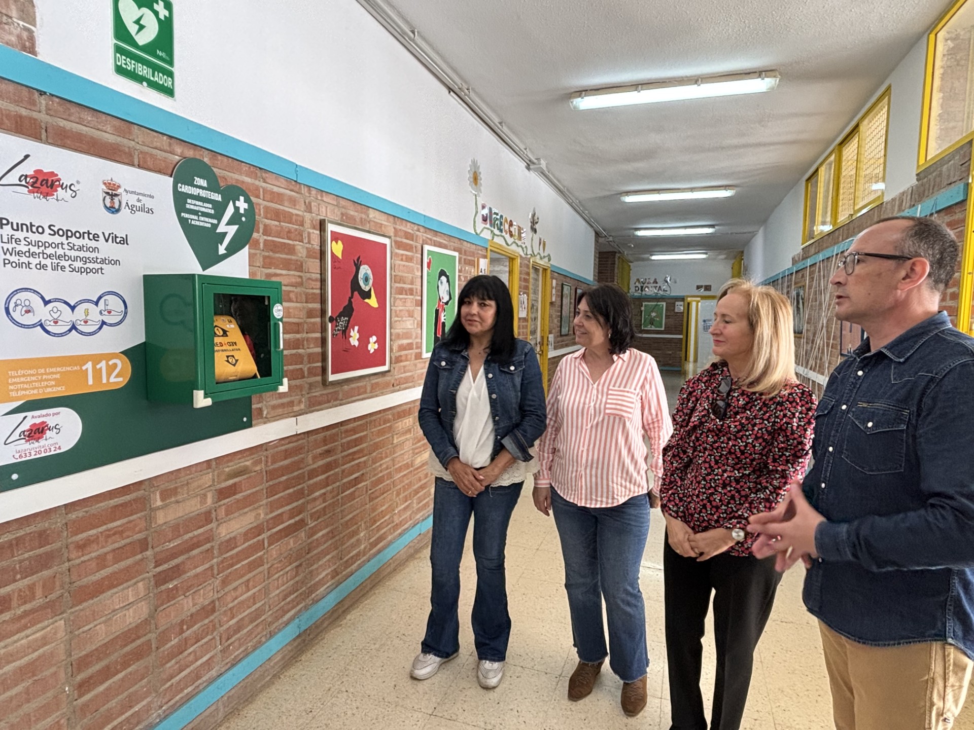 El Ayuntamiento convierte a todos los colegios de Águilas en espacios cardioprotegidos