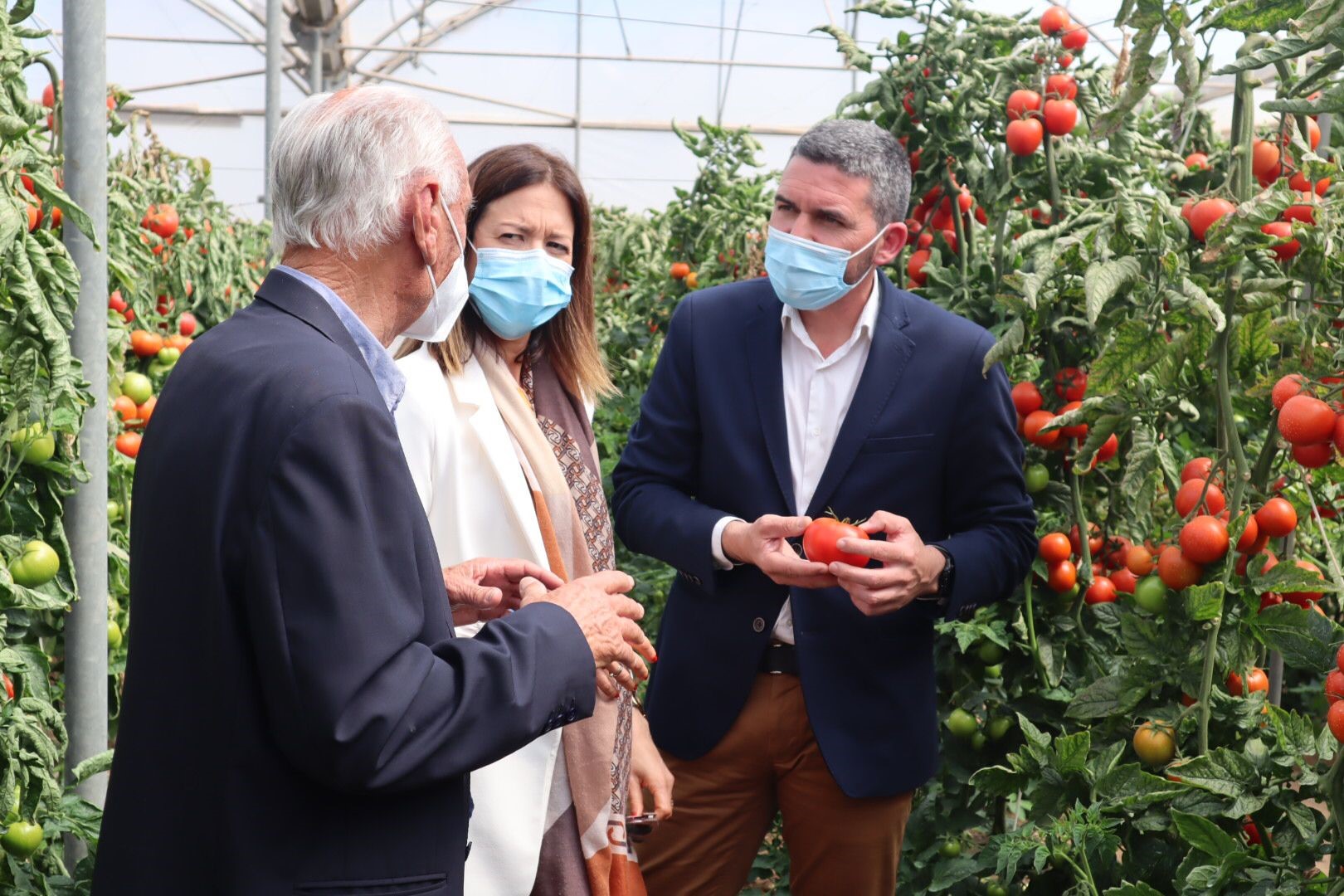 Moreno subraya la importancia de la investigación en el sector agroalimentario en su visita al Centro de Demostración Agraria La Pilica 