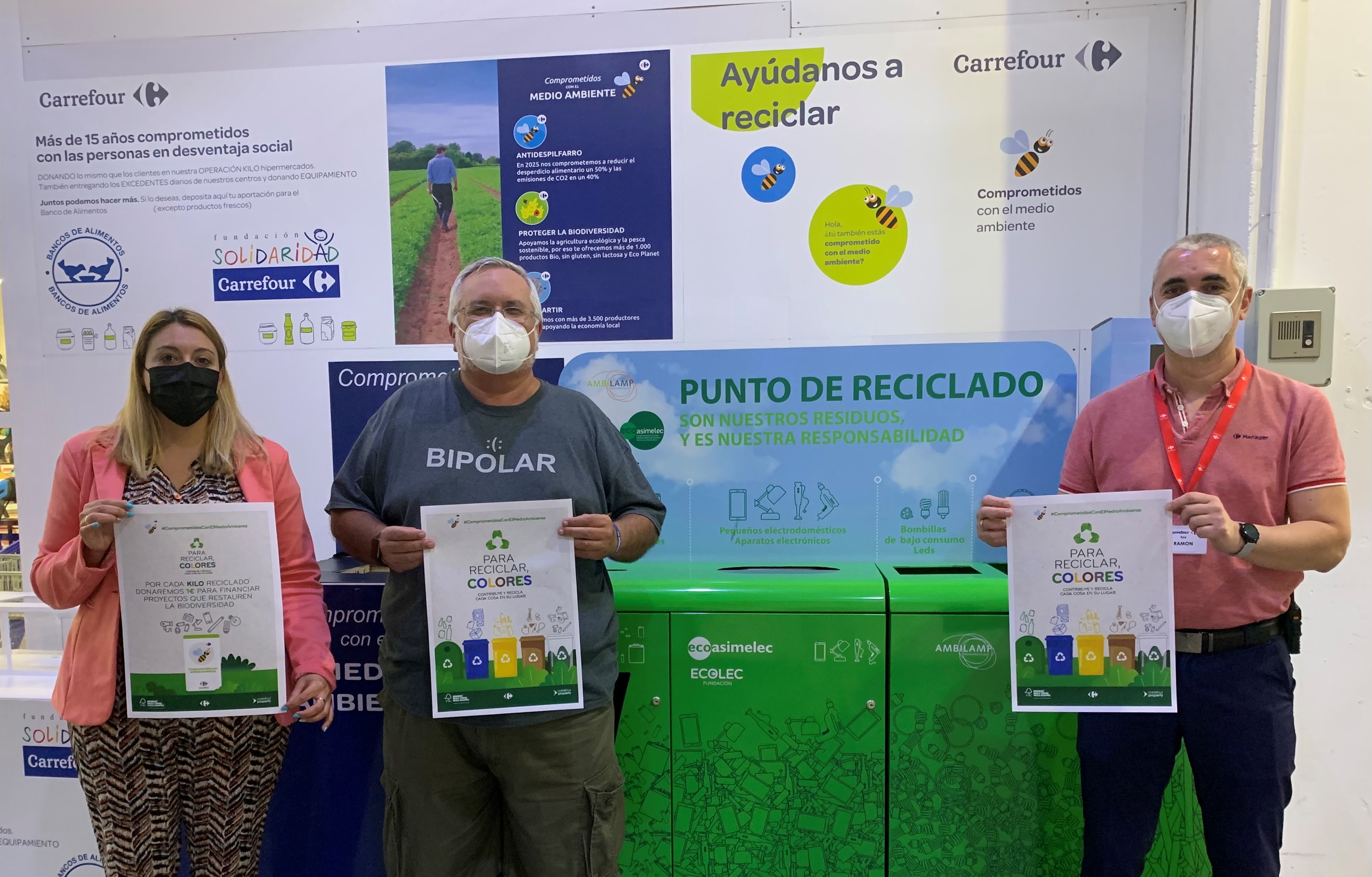 La concejalía de Educación Medioambiental celebra el Día del Reciclaje y se suma a la campaña “Para reciclar, colores” promovida por Carrefour y CC Águilas Plaza