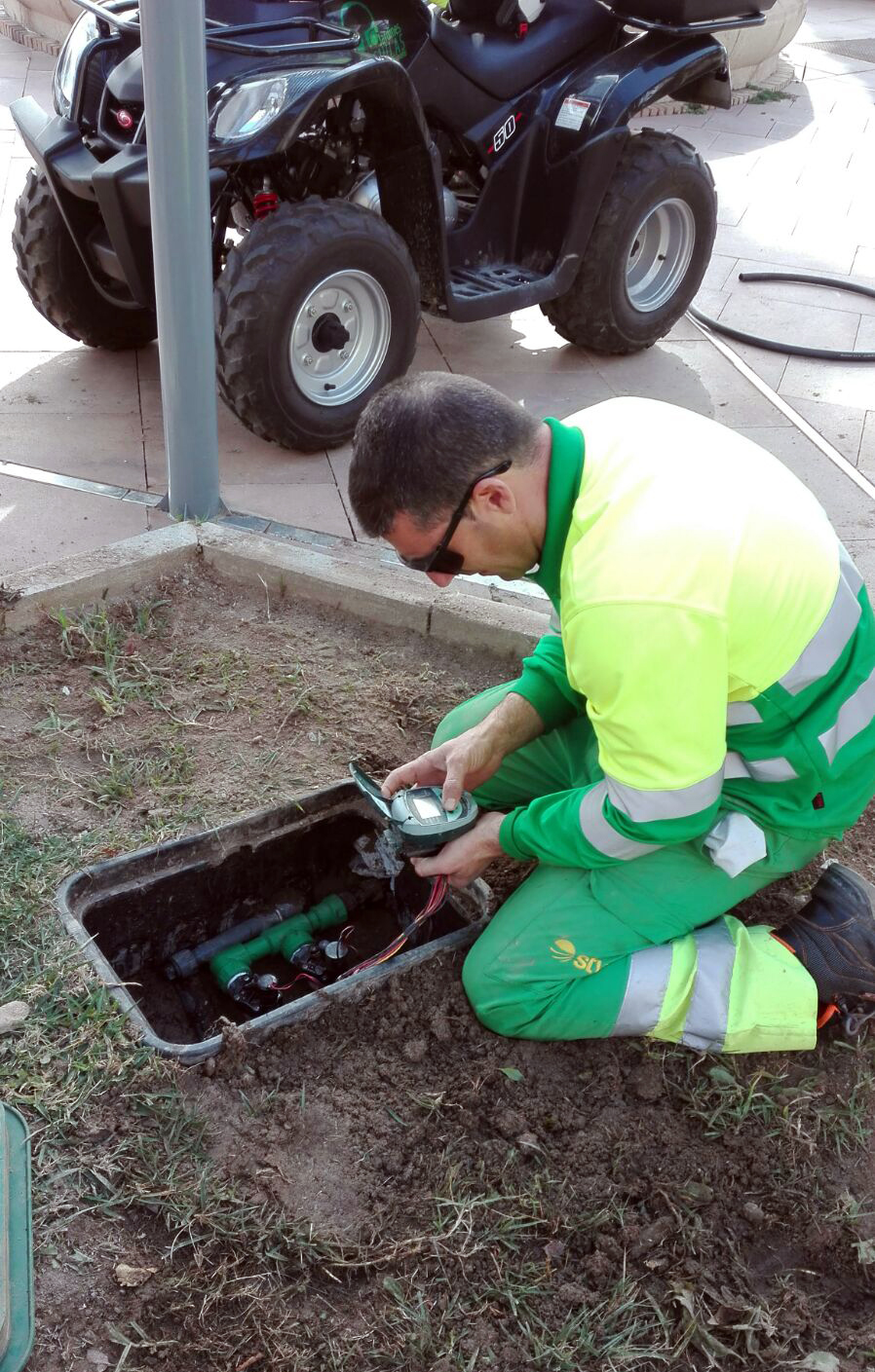 El Ayuntamiento de Águilas implanta un moderno sistema de ahorro de agua en parques y jardines del municipio