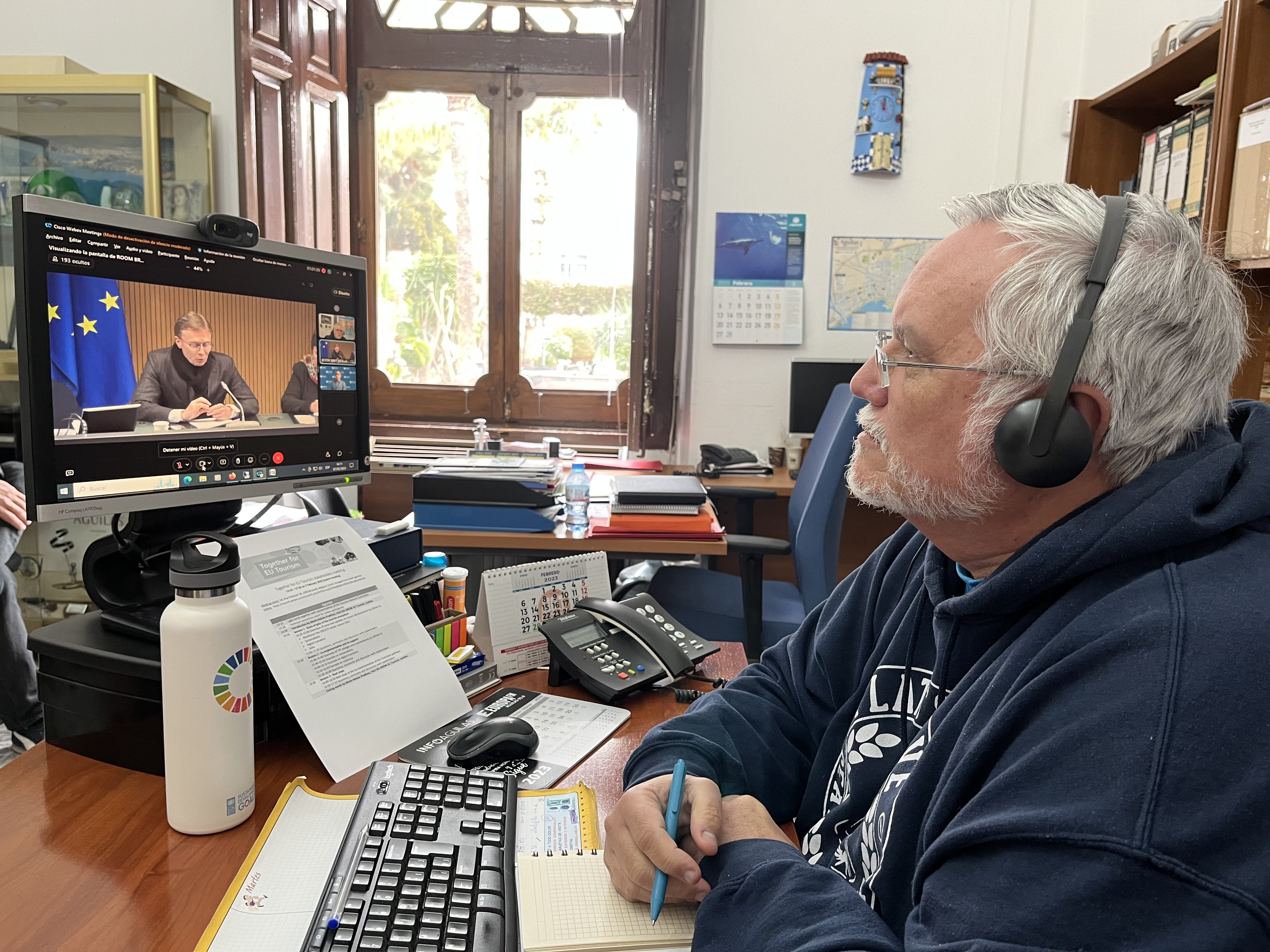 Águilas participa en la reunión de trabajo sobre cumplimiento del Itinerario de Transición para el Turismo de la Unión Europea