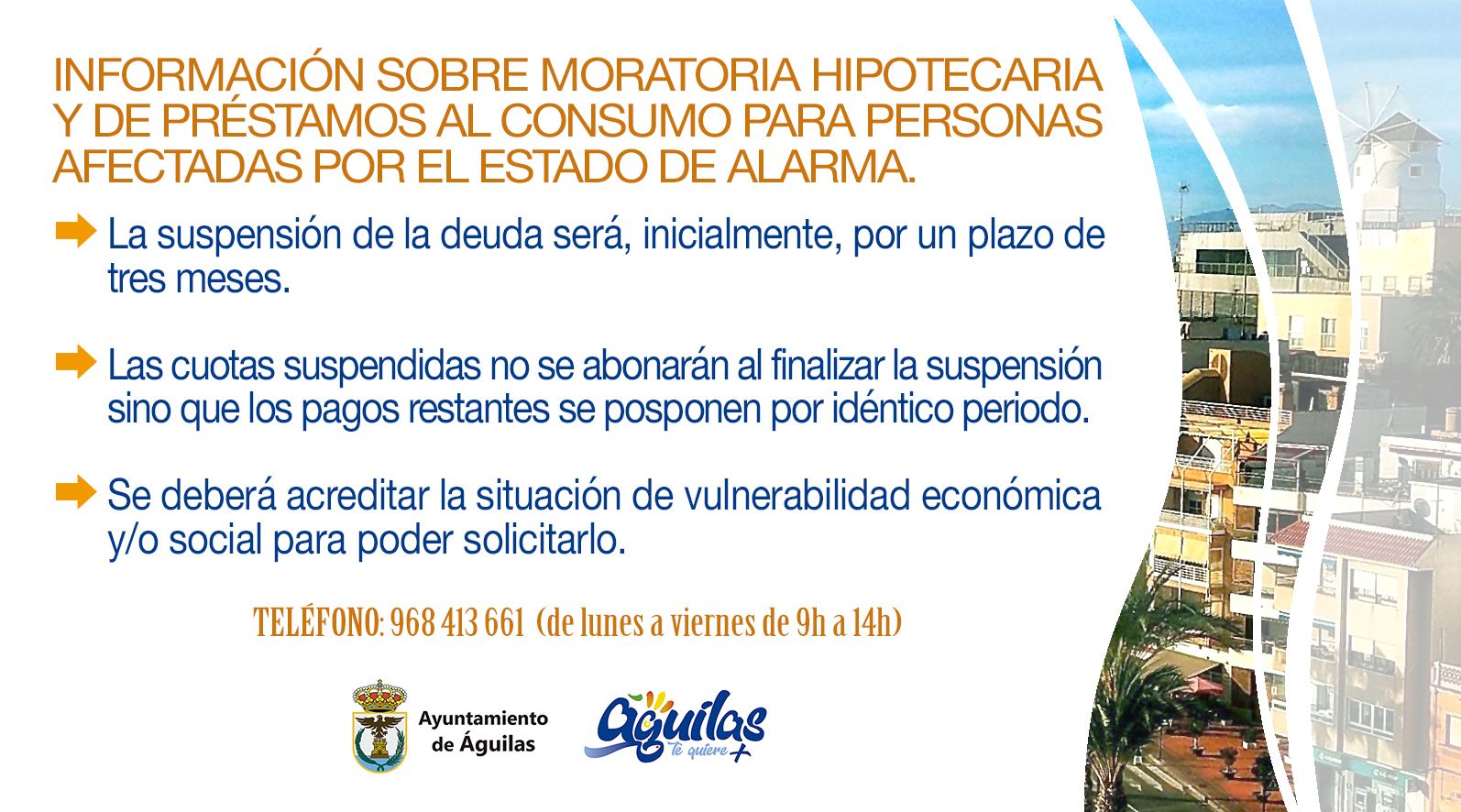 La edil de Consumo informa sobre la moratoria del pago de las cuotas de préstamo al consumo 