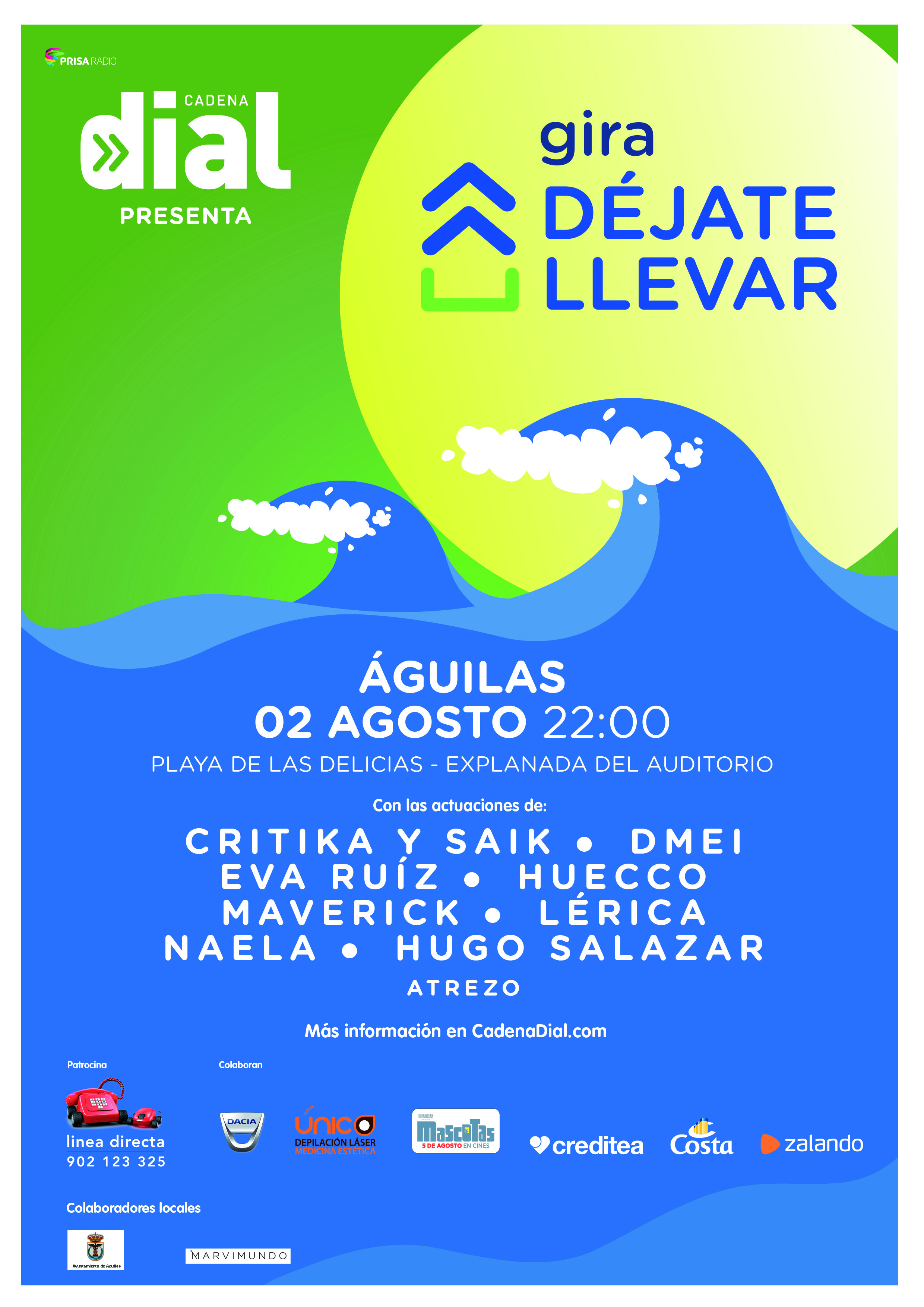 La Gira Déjate llevar llega hoy a la playa de Las Delicias