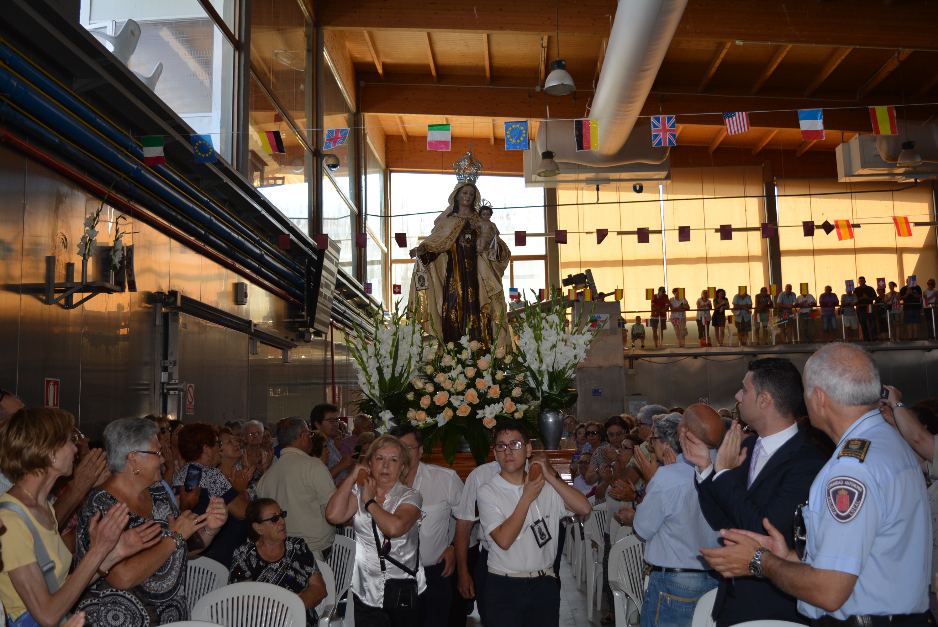 Águilas rinde homenaje a la patrona de los pescadores