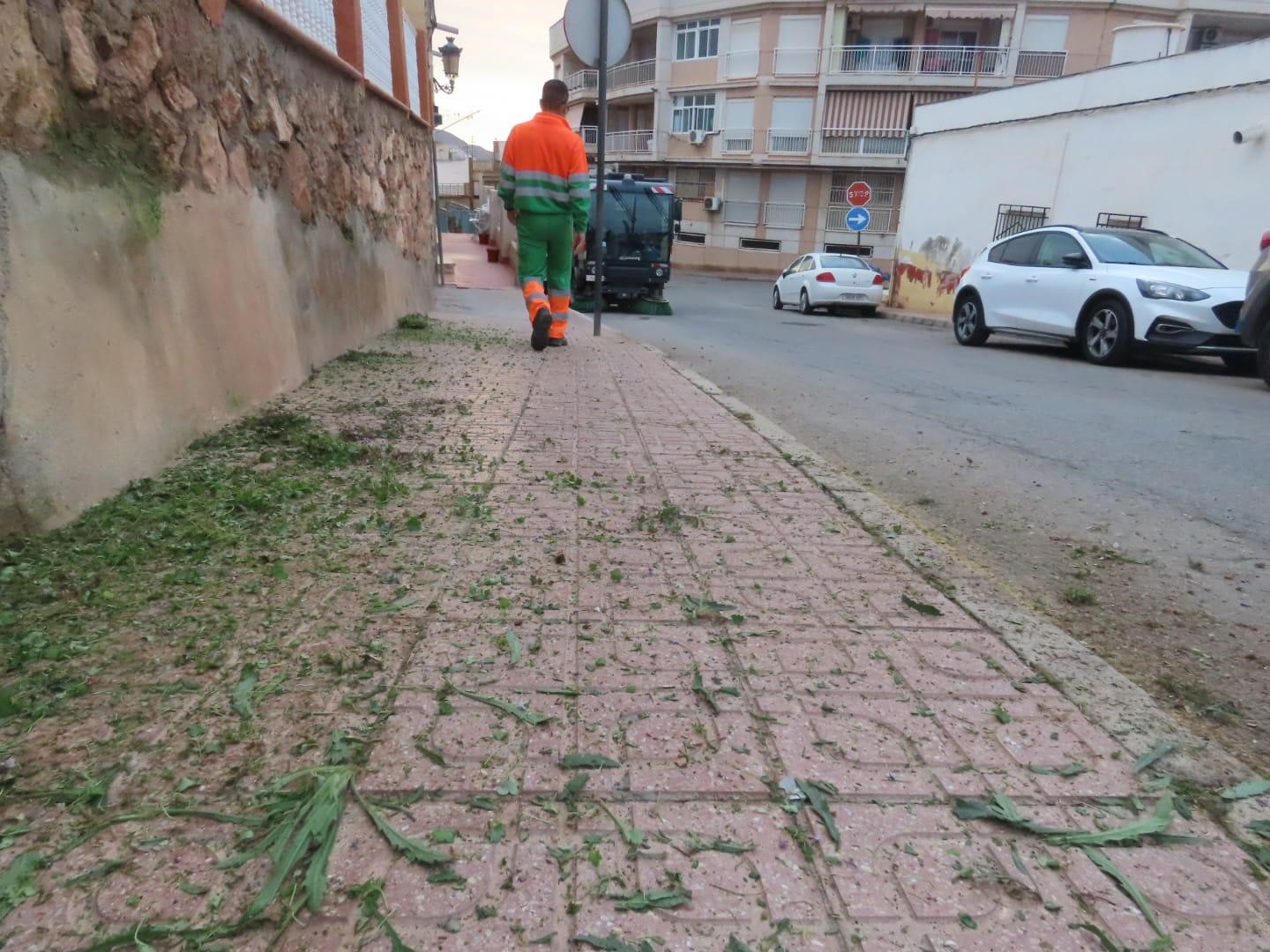 El Ayuntamiento lleva a cabo una actuación de limpieza en profundidad en el “Cabezo del disco”