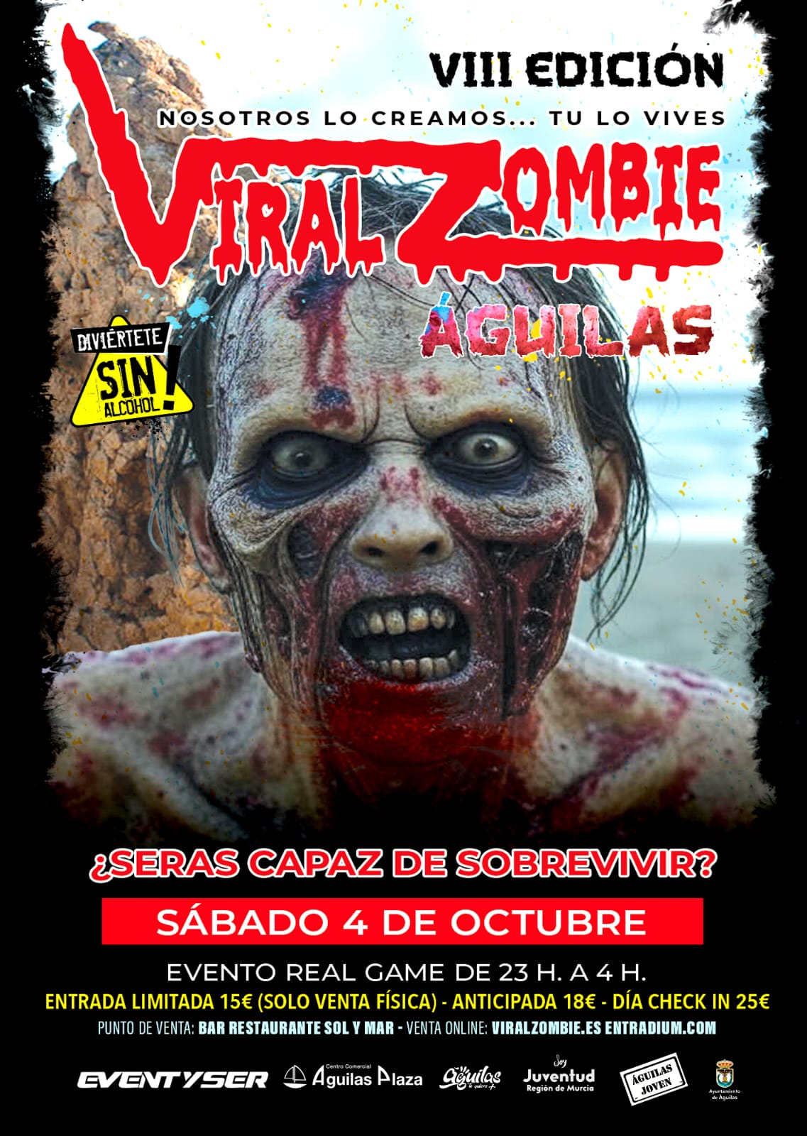 Águilas tiembla ante la VIII edición de Viral Zombie 