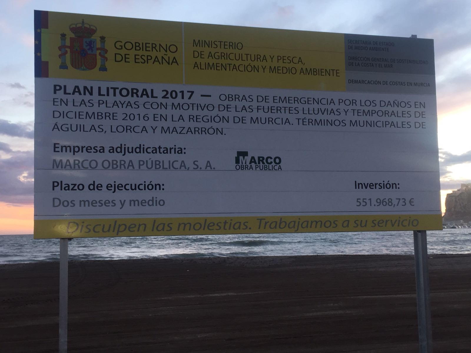 Ya han comenzado los trabajos de recuperación de las playas afectadas por el temporal del pasado diciembre