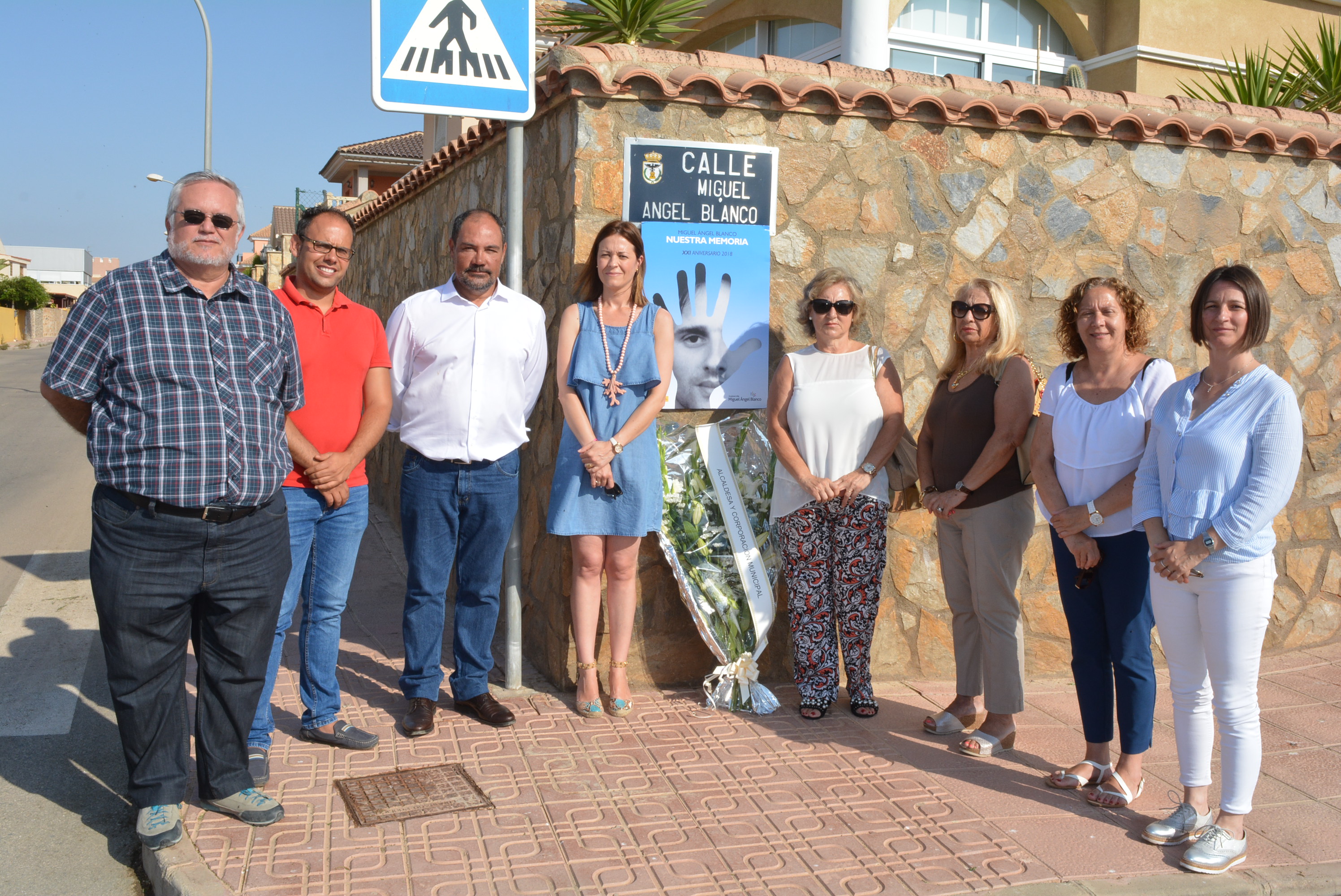 Águilas recuerda a Miguel Ángel Blanco cuando se cumplen veintiún años de su secuestro y asesinato 