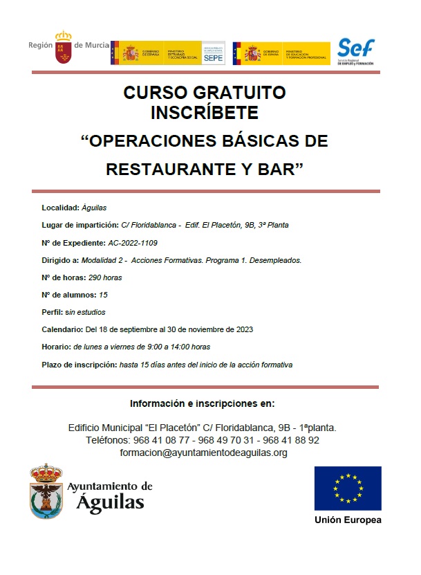 Abierto el plazo de inscripción en dos nuevas acciones formativas gratuitas