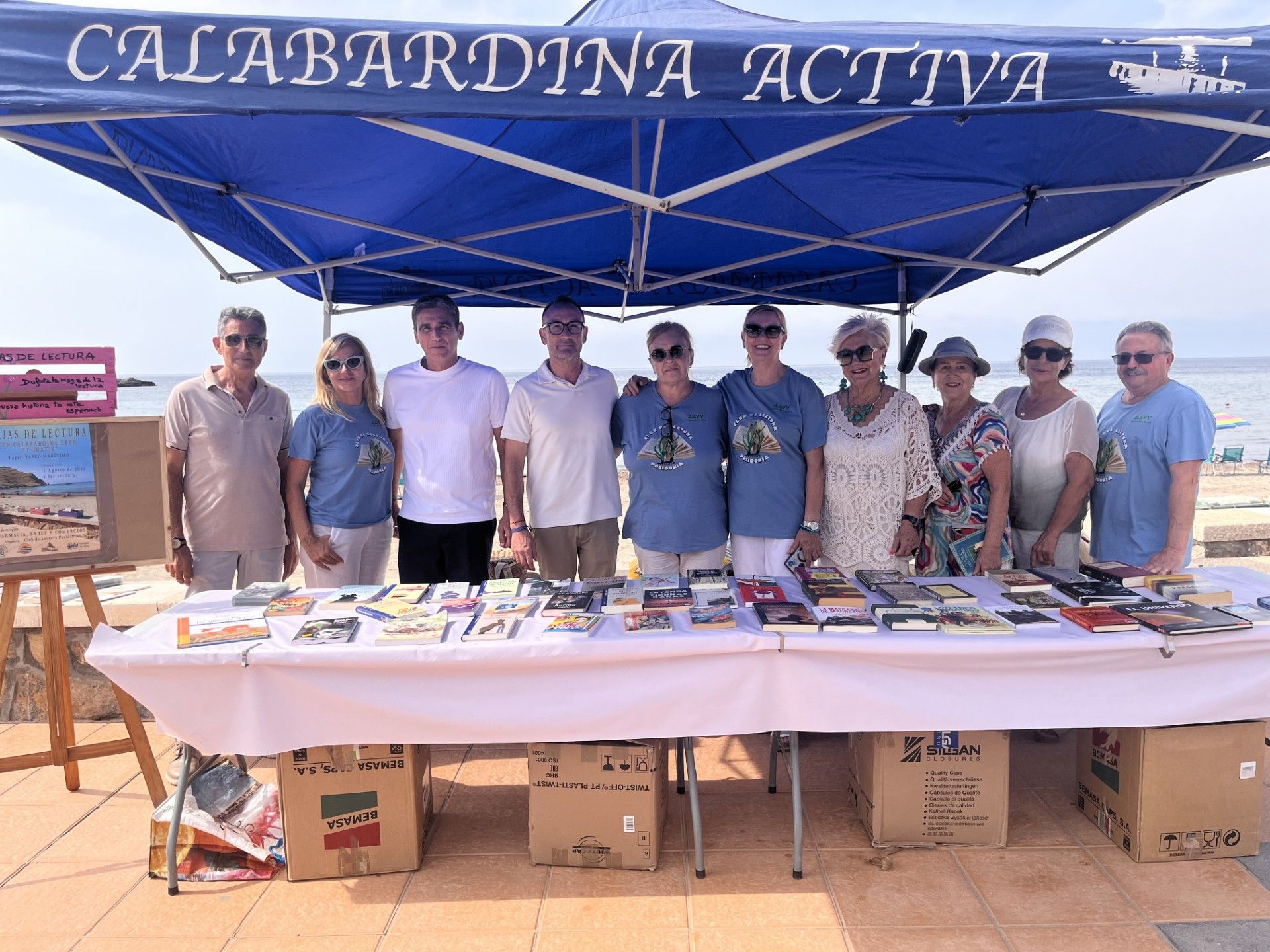 Los concejales de Cultura y Pedanías asisten a la segunda edición de “Cajas de lectura. En Calabardina leer es gratis”