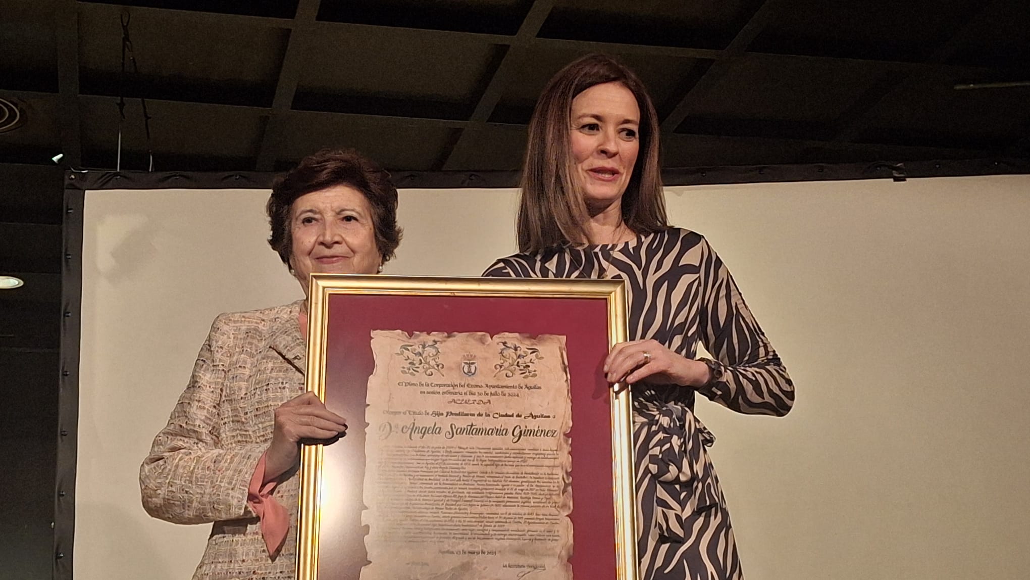 La doctora Ángela Santamaría es nombrada Hija Predilecta de Águilas a título póstumo