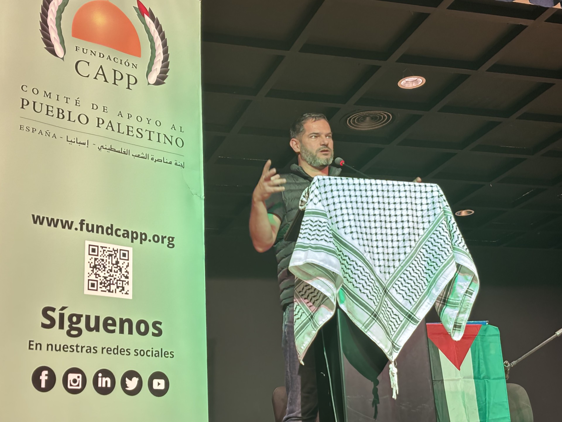 Emotivo acto por Gaza en Águilas