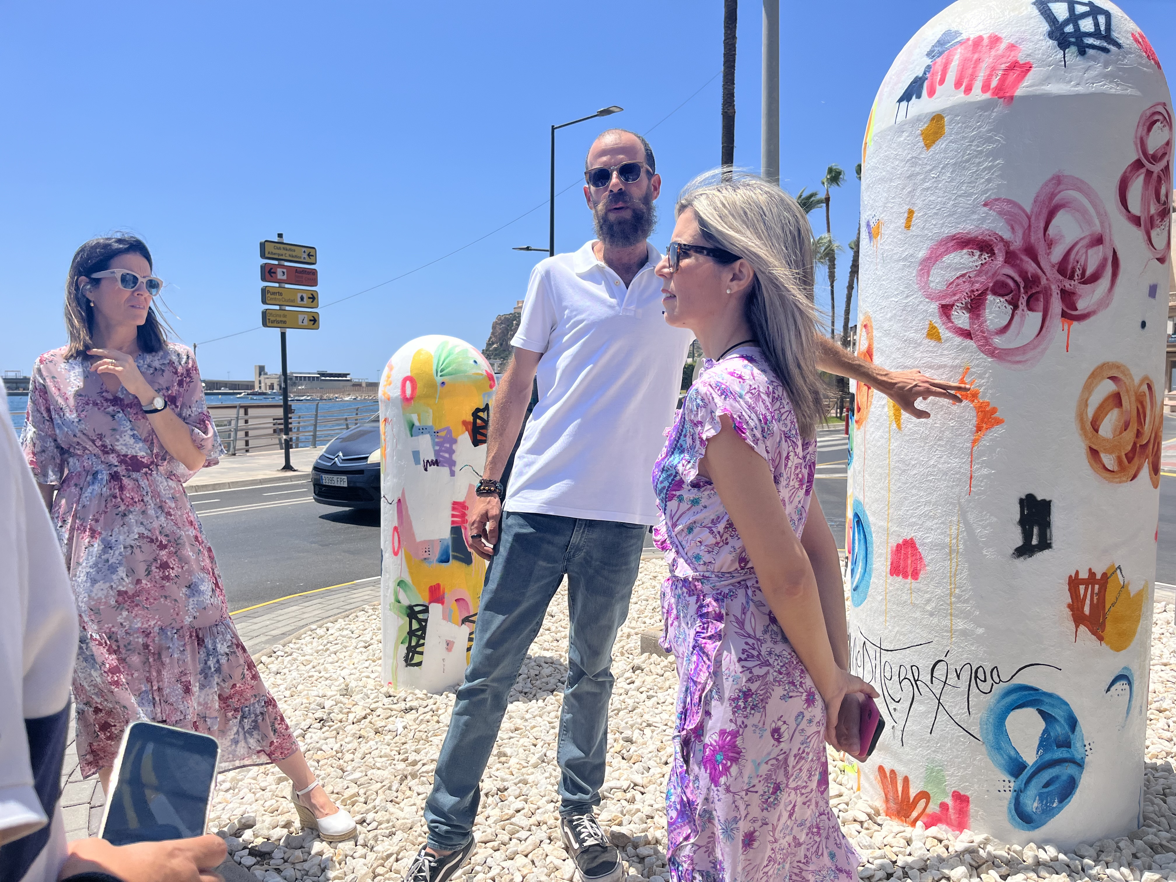 Una obra del artista Lorenzo Martínez preside la nueva rotonda del Paseo de Parra
