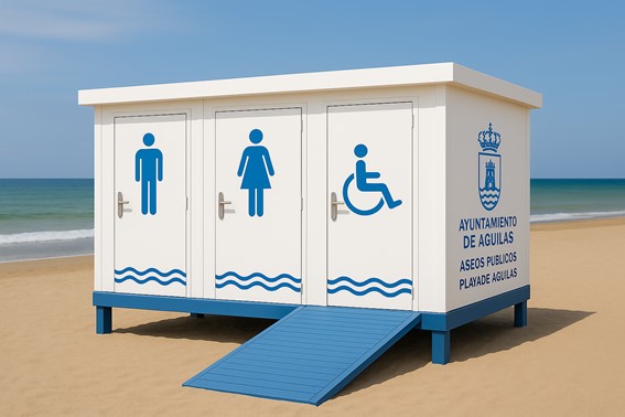 El Ayuntamiento instalará dos módulos de aseos en la Playa de Las Delicias