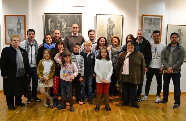 Los alumnos del taller de Pedro Juan Rabal exponen sus obras en el Aula de Cultura de Cajamurcia en Águilas 
