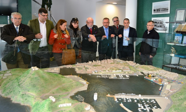 Una representación del Gobierno municipal de Águilas realiza una visita institucional a la Autoridad Portuaria de Cartagena 