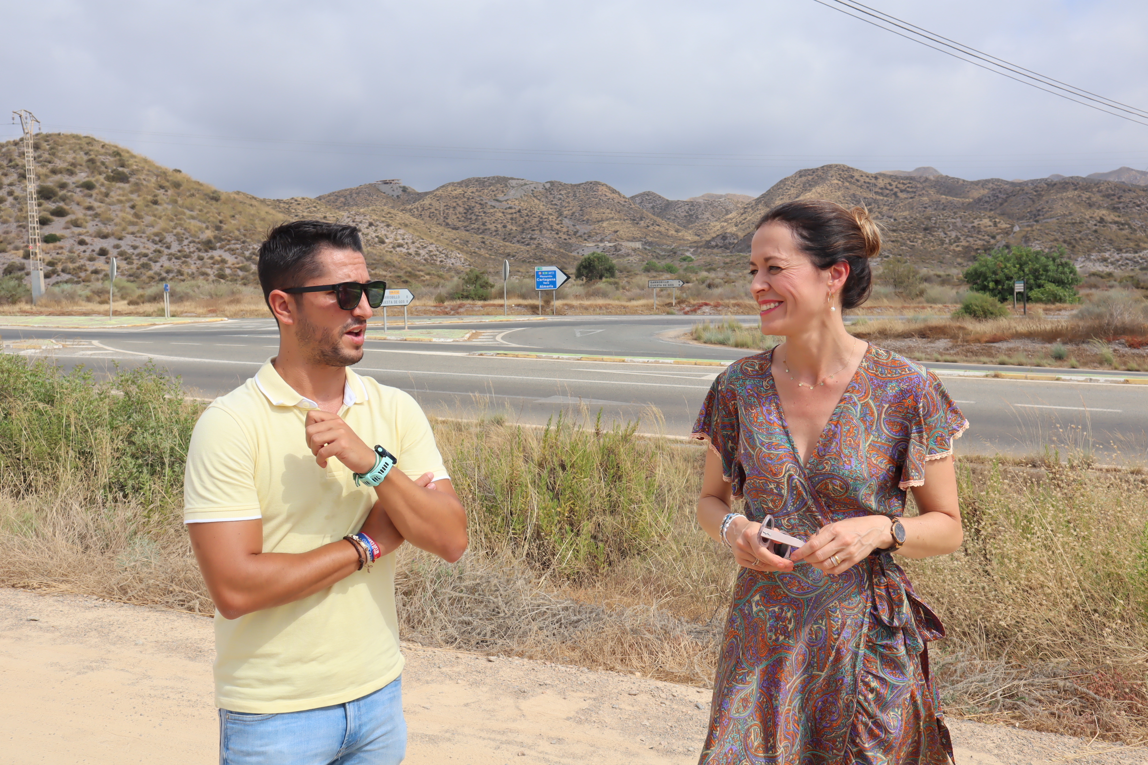 La alcaldesa vuelve a reclamar al Gobierno Regional la construcción de la rotonda en la intersección de las carreteras RMD14 y RMD15