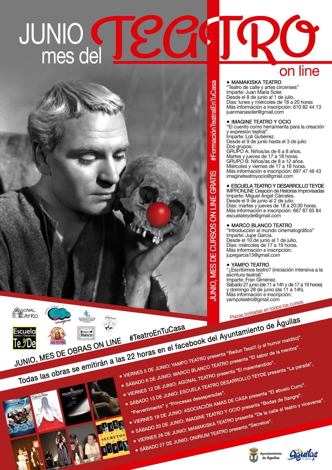 La edil de Cultura presenta la iniciativa “Junio. Mes del teatro on line”