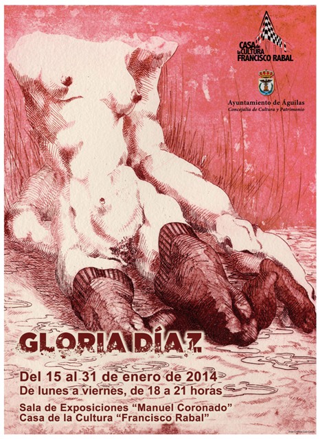 La Casa de Cultura de Águilas acoge desde hoy una exposición de la artista Gloria Díaz 