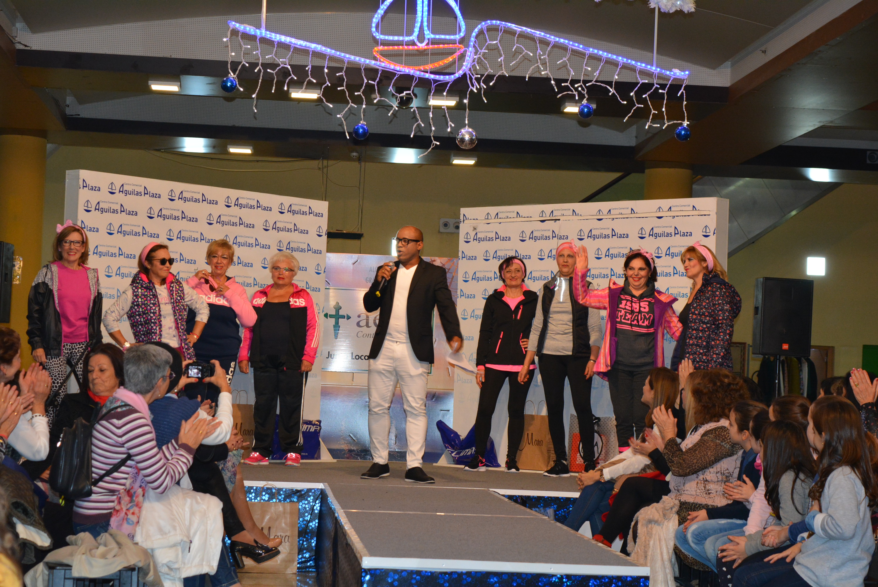 Plantando cara al cáncer sobre la pasarela