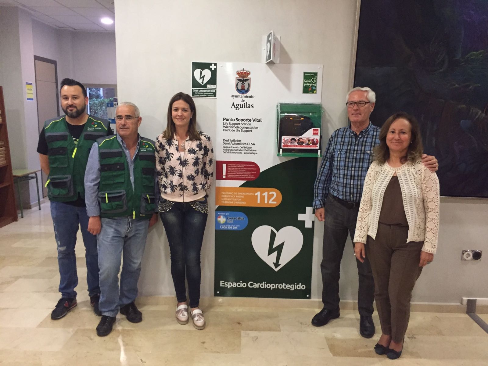 El Ayuntamiento de Águilas se convierte en espacio cardioprotegido
