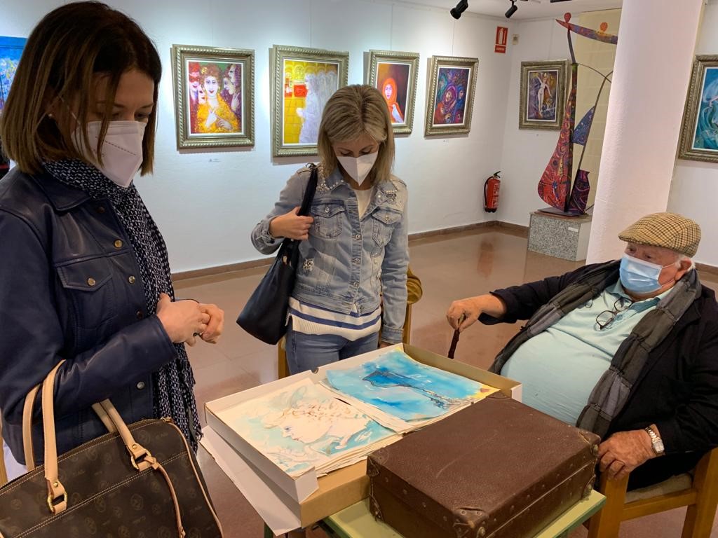 La Casa de la Cultura acoge este mes la exposición “Tras mis propios pasos”, del pintor Manuel Coronado