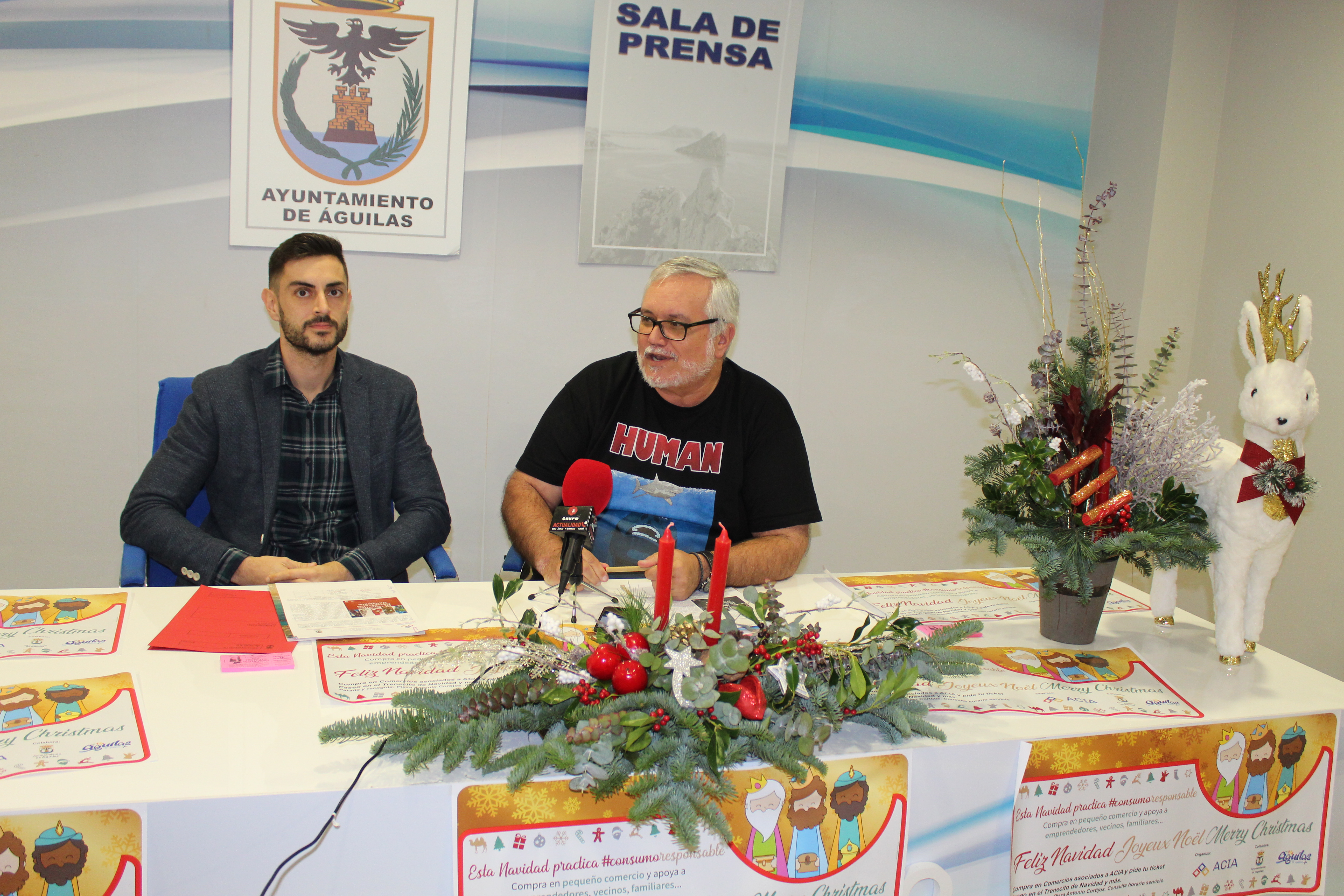 ACIA y el Ayuntamiento de Águilas subrayan la importancia de elegir el comercio de proximidad para las comprar navideñas