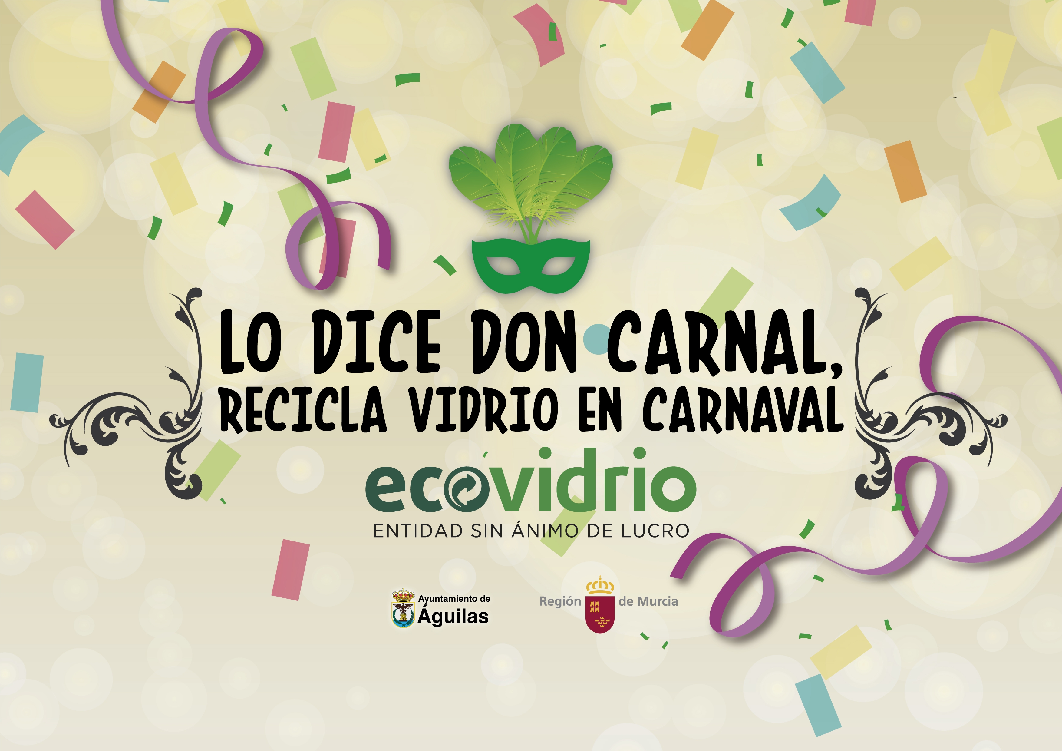 Lo dice Don Carnal, recicla vidrio en Carnaval