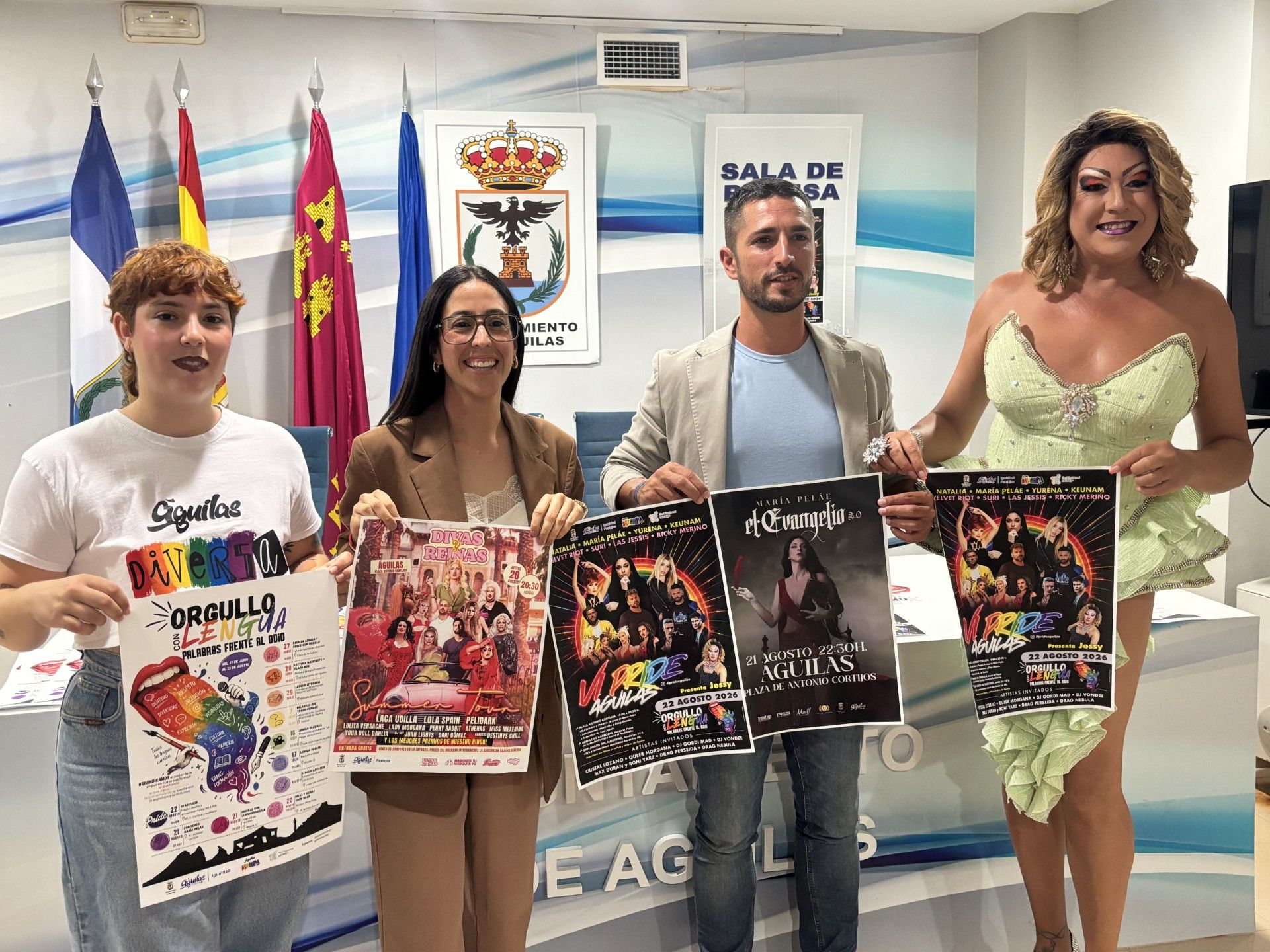 Águilas reivindica el poder de la palabra frente al odio con una programación del Orgullo que se extenderá durante dos meses