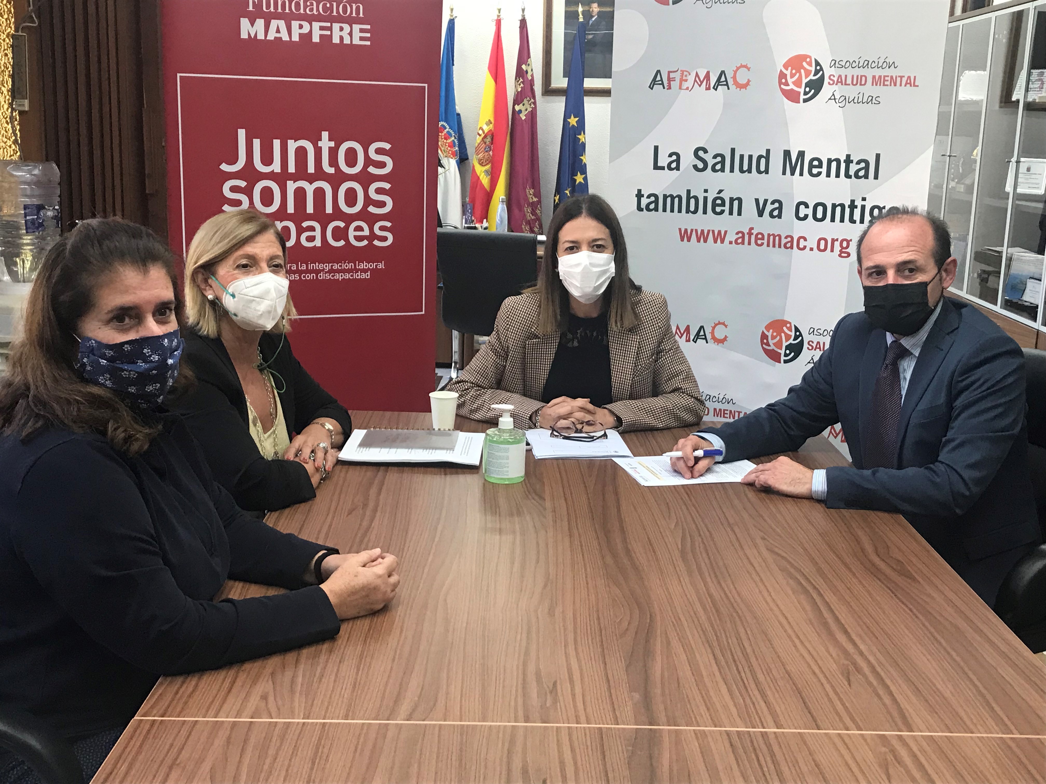 Ayuntamiento, Afemac y Fundación Mapfre renuevan el convenio de inclusión laboral Juntos Somos Capaces