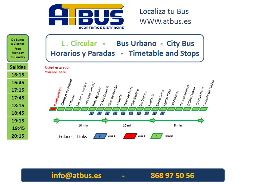 El lunes comienza a funcionar una línea de autobús al Polideportivo
