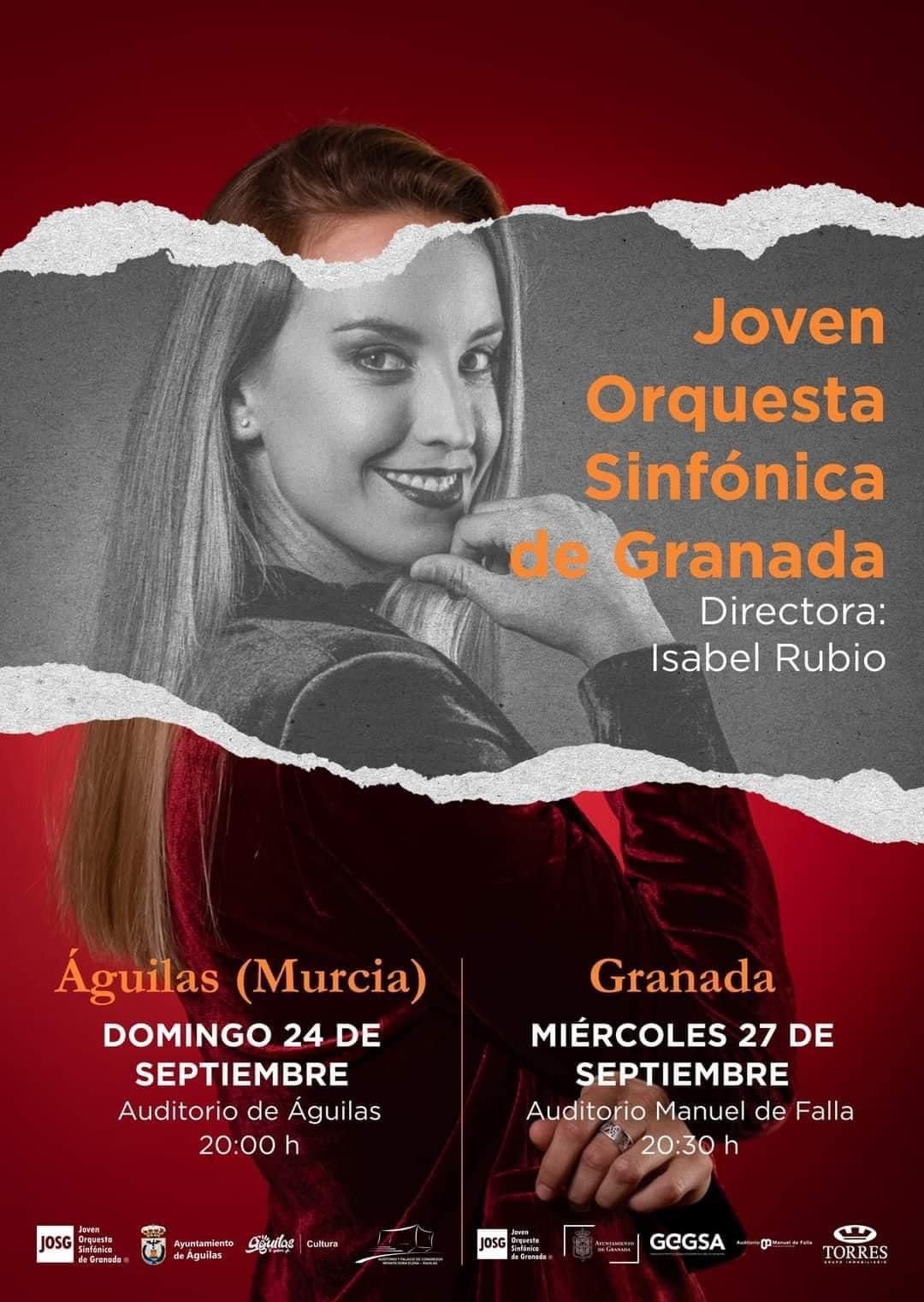 El Auditorio acogerá el domingo a la Joven Orquesta Sinfónica de Granada, dirigida por la aguileña Isabel Rubio