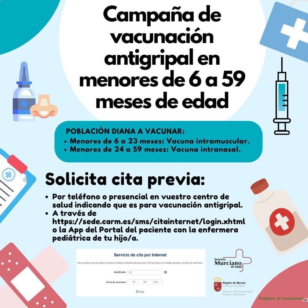 Sanidad recomienda que se vacune a los niños y niñas contra la gripe