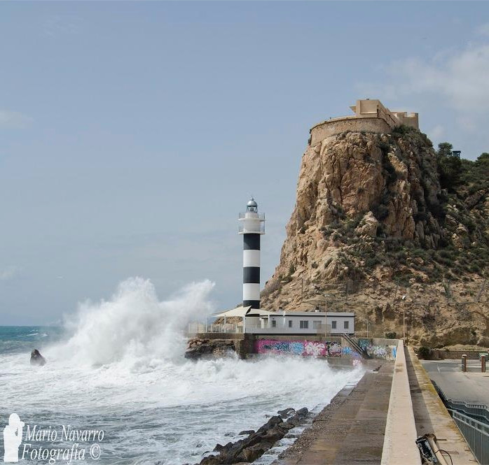 Aviso amarillo por fenómenos costeros en la localidad durante la jornada de mañana martes
