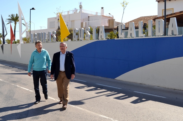 Embellecida la vía de acceso a Águilas por la calle Iberia