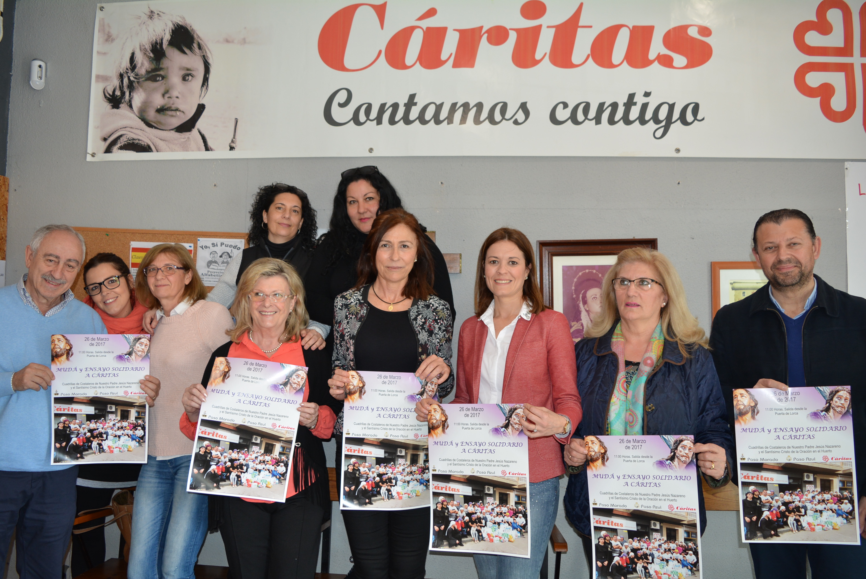 Los Pasos Azul y Morao realizan ultiman los preparativos para la mudá solidaria del próximo día 26