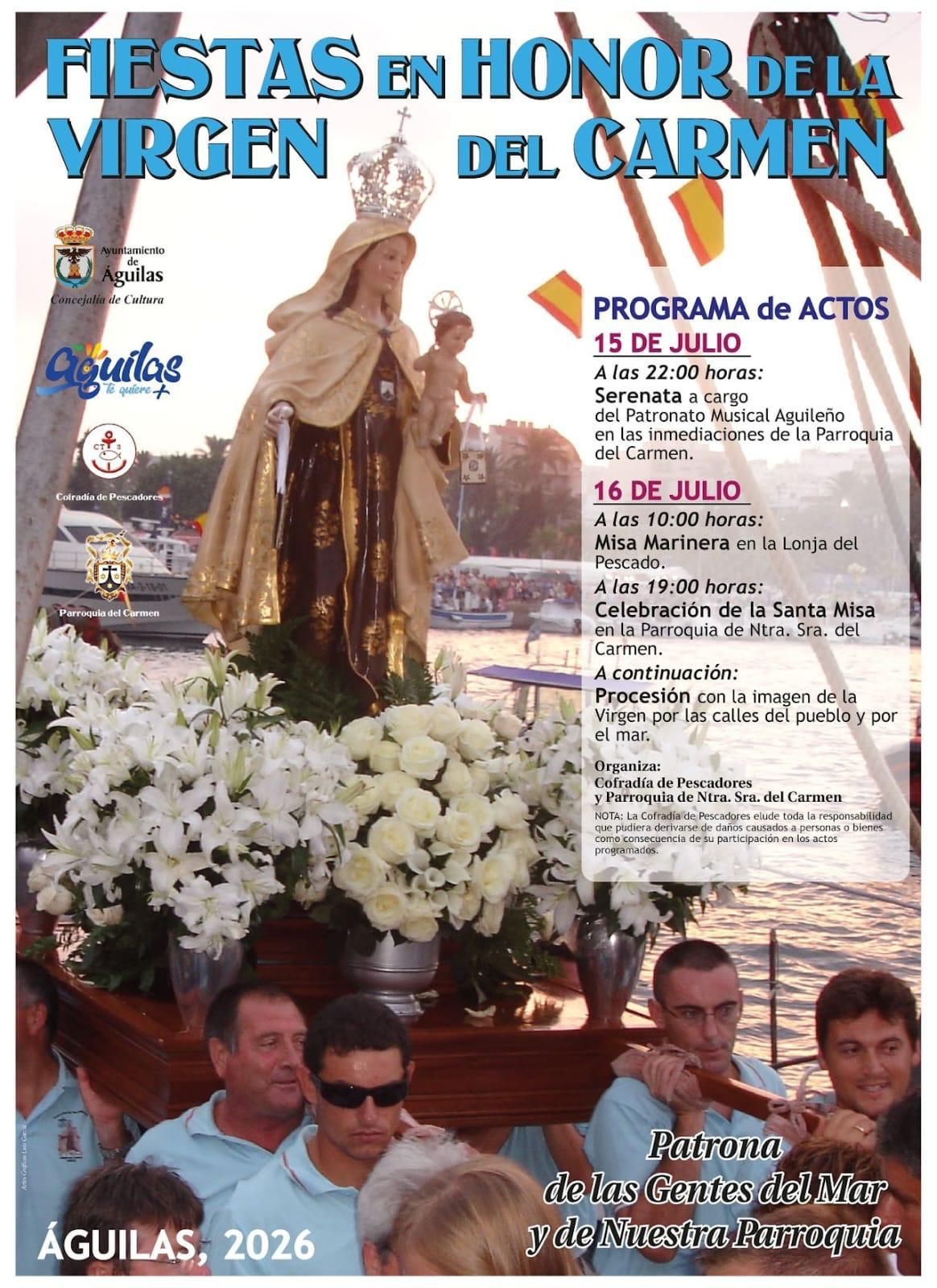 La tradicional serenata a la virgen dará hoy inicio a los actos en honor a Nuestra Señora del Carmen