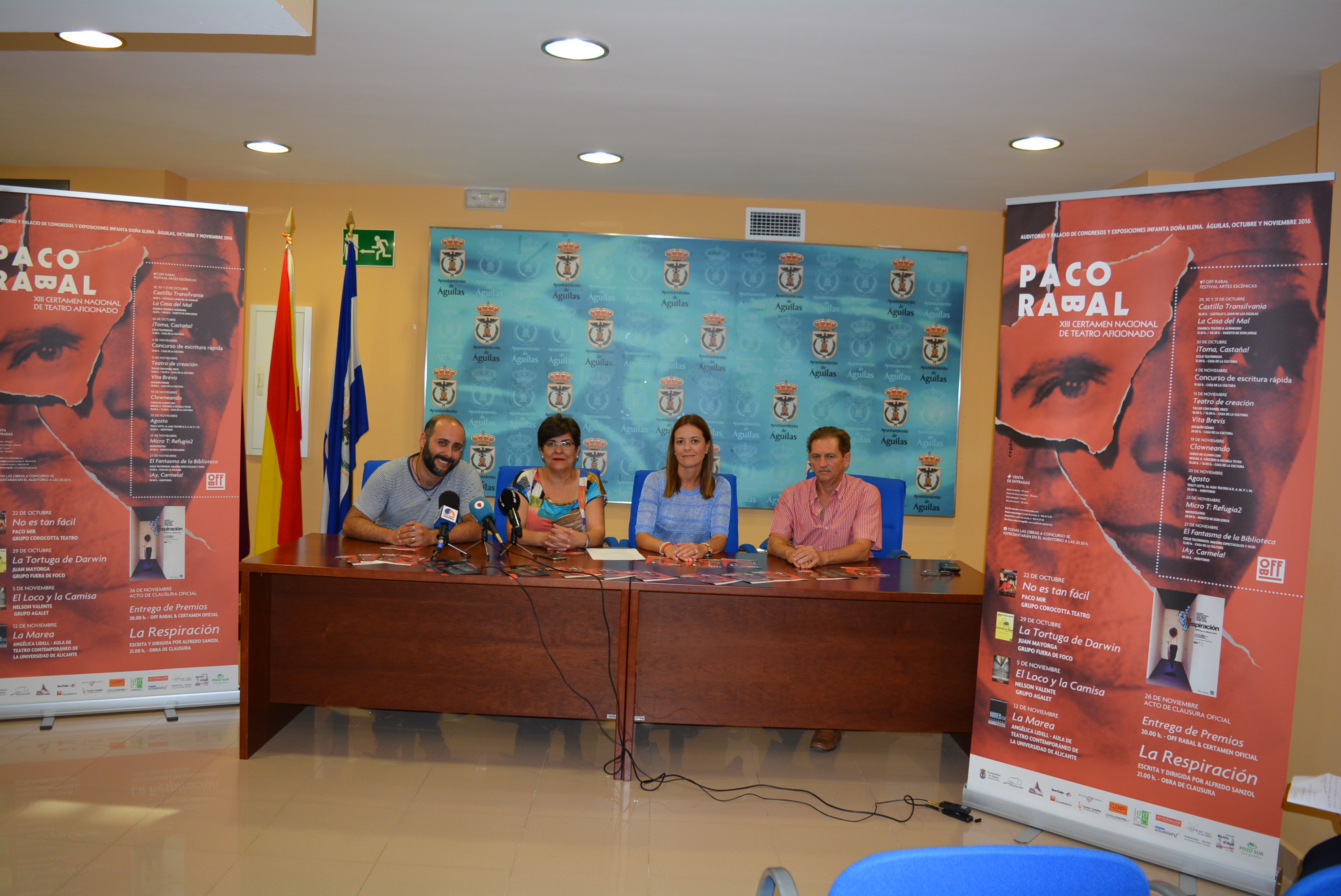 El Certamen Nacional de Teatro Aficionado Paco Rabal subirá el telón el próximo 22 de octubre