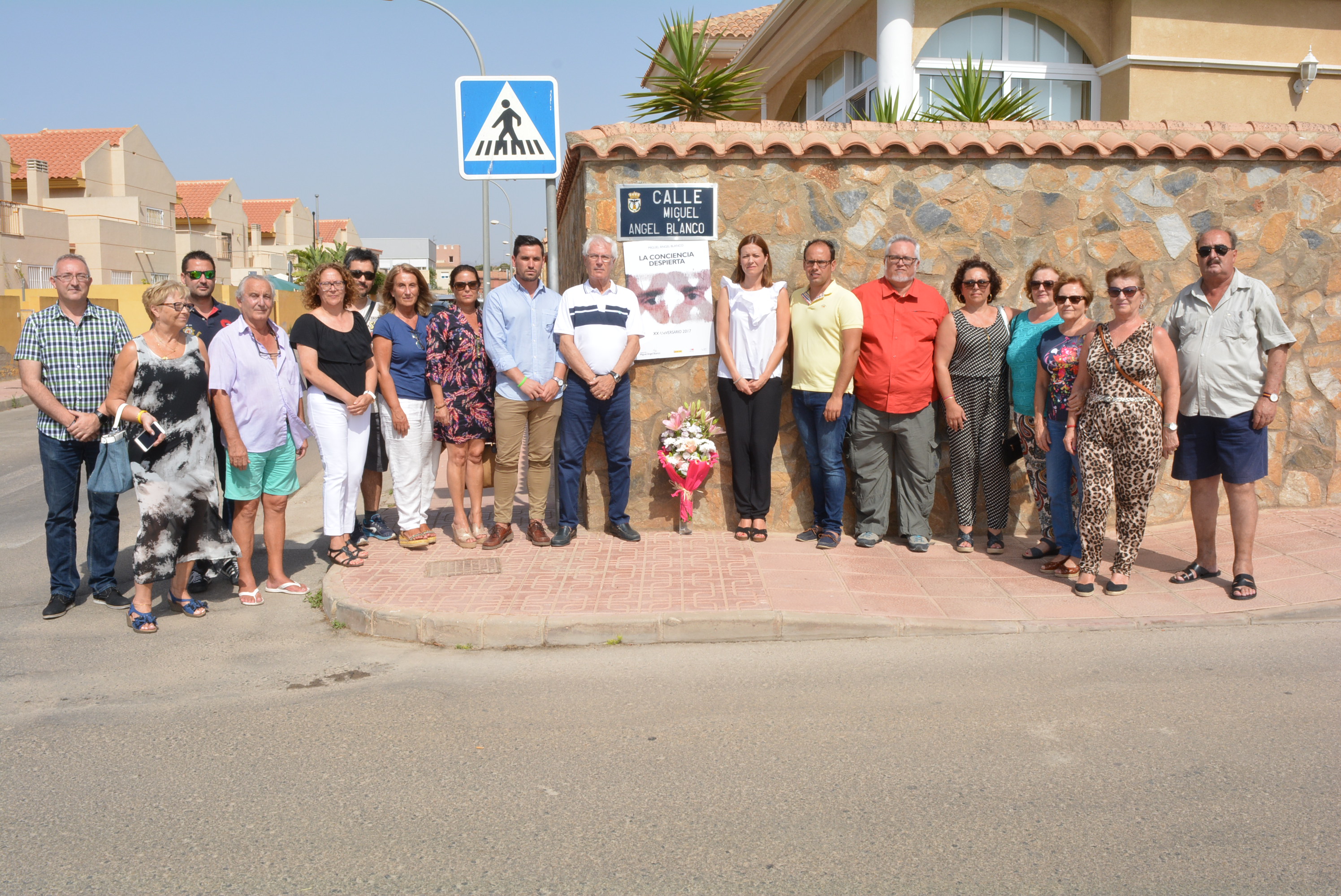 Águilas recuerda a Miguel Ángel blanco cuando se cumplen veinte años de su asesinato