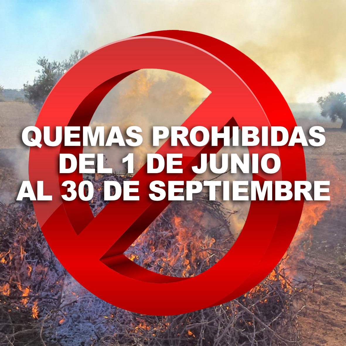 Quedan prohibidas las quemas agrícolas