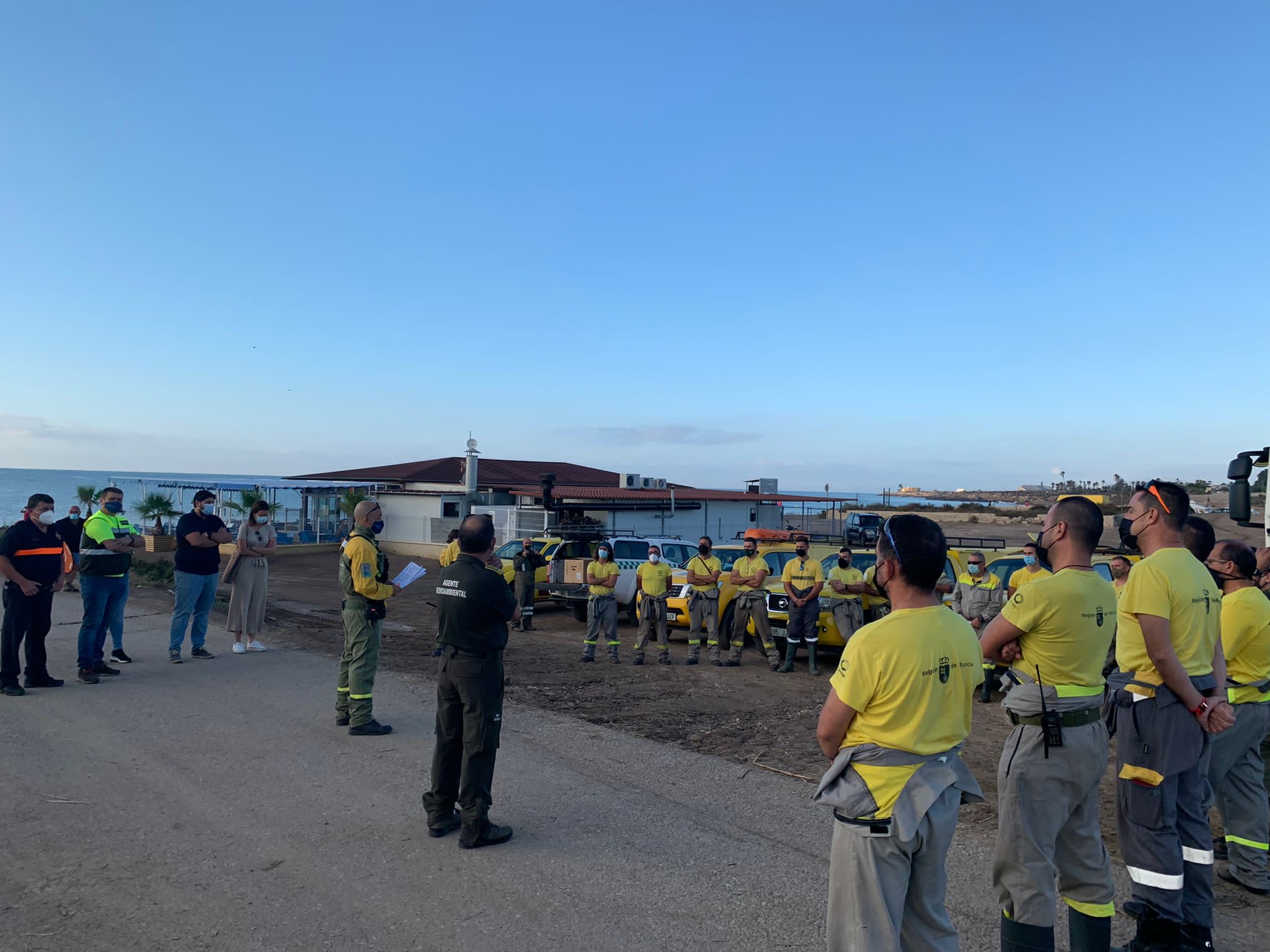 31 efectivos de las Brigadas Forestales de la Región de Murcia se suman a las labores de limpieza tras las lluvias