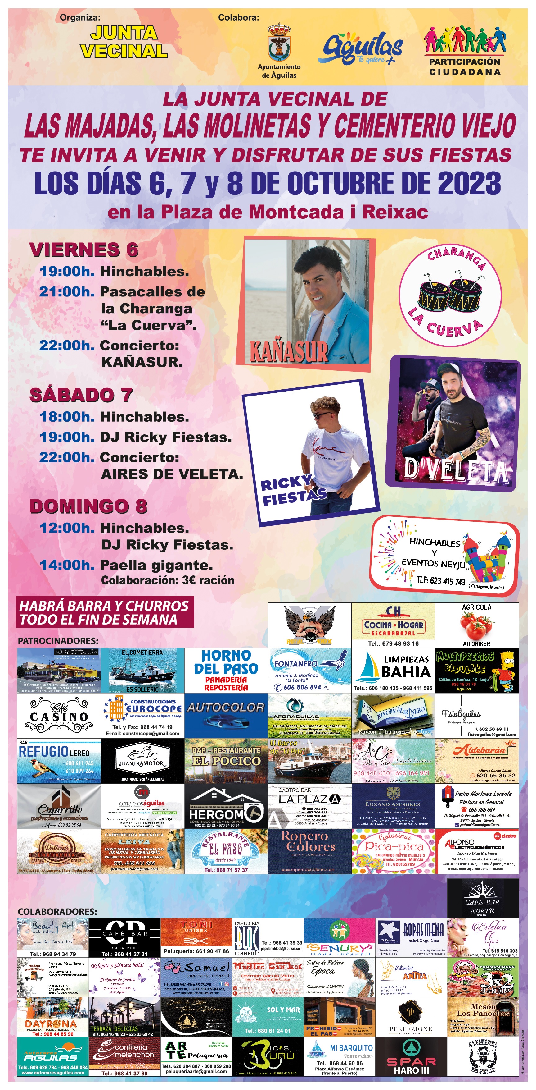 Las Majadas, Las Molinetas y Cementerio Viejo preparan sus fiestas de barrio