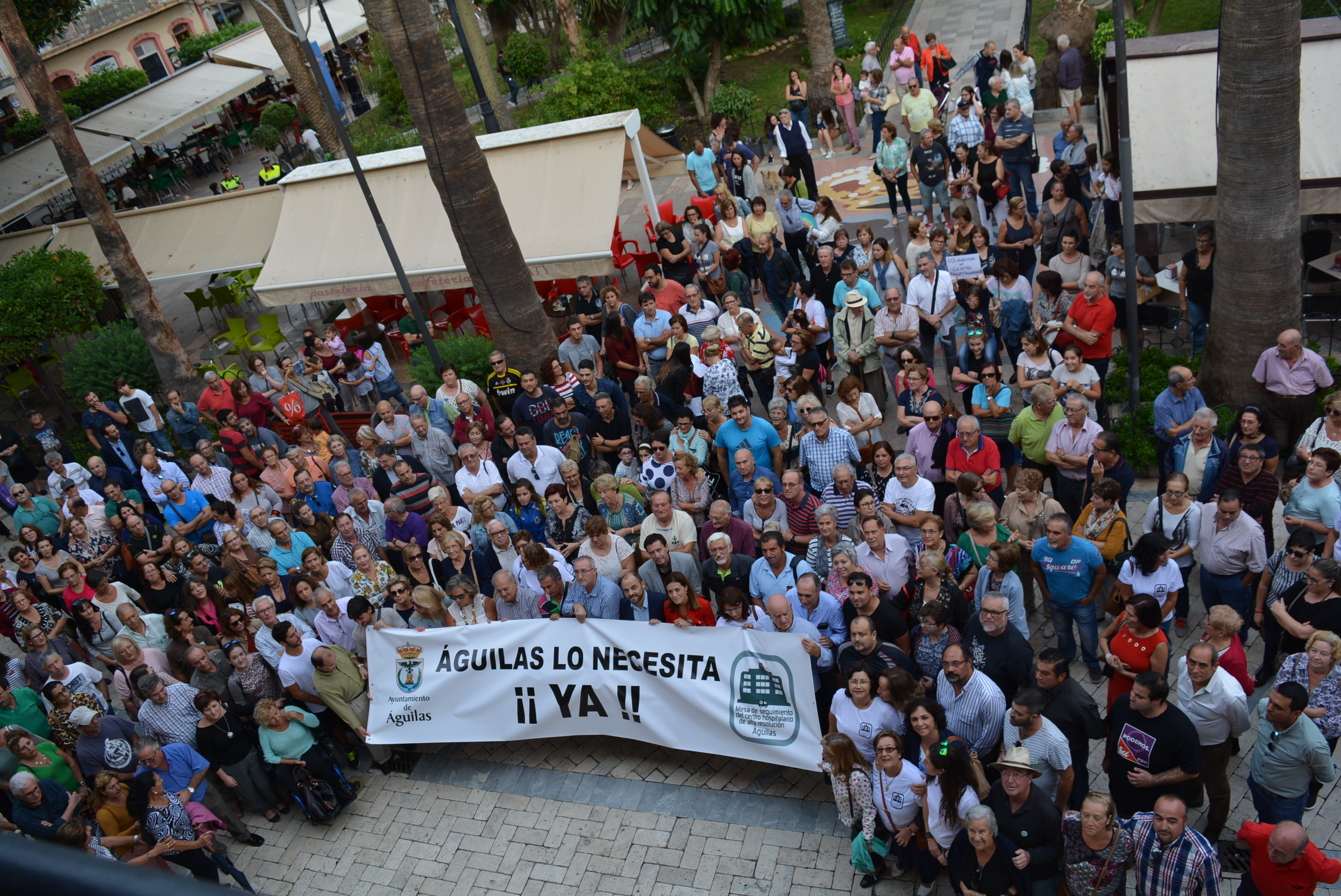 Águilas se moviliza para pedir un Centro Hospitalario