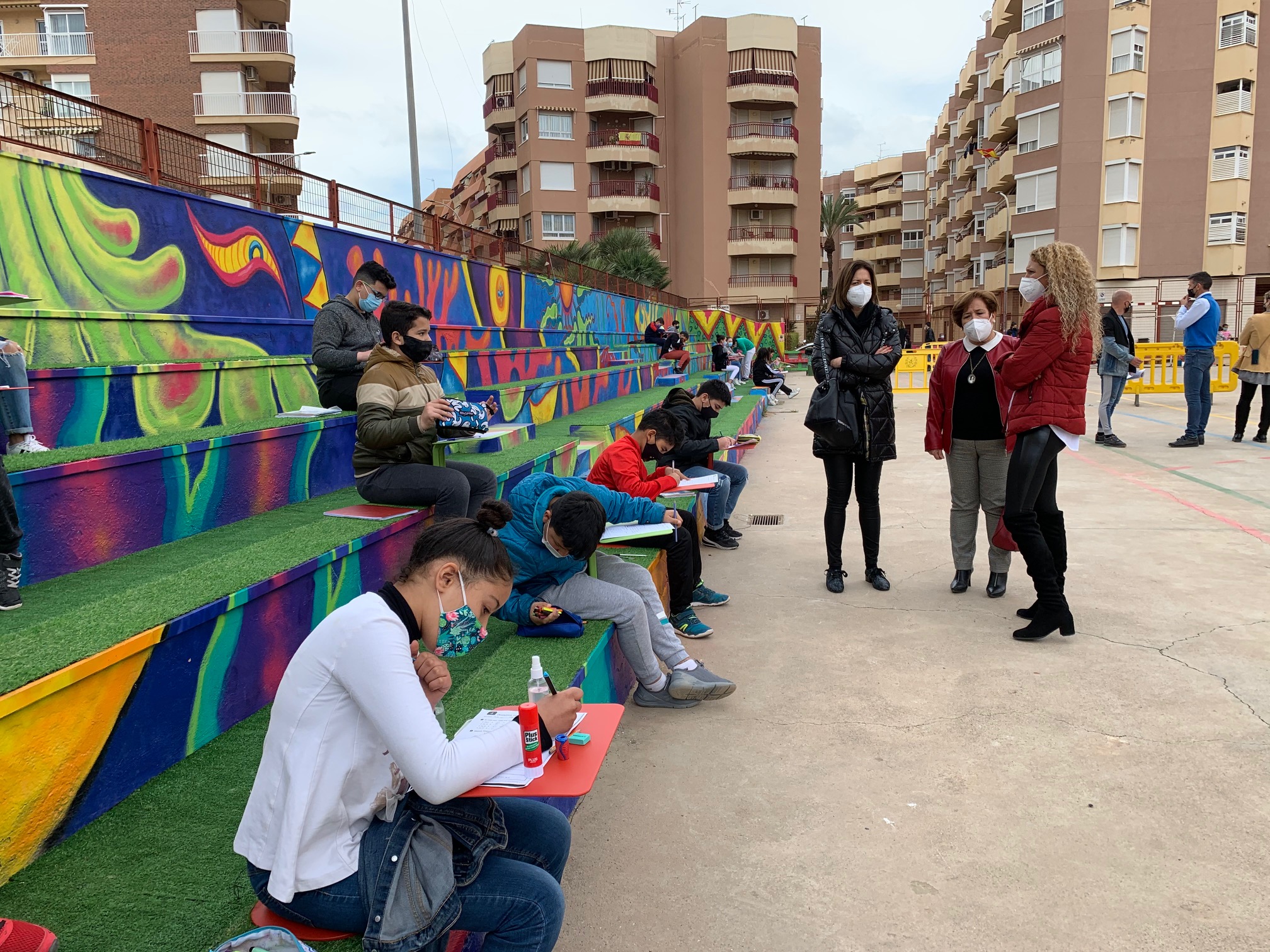 El CEIP Urci saca sus aulas al “Aire Limpio”