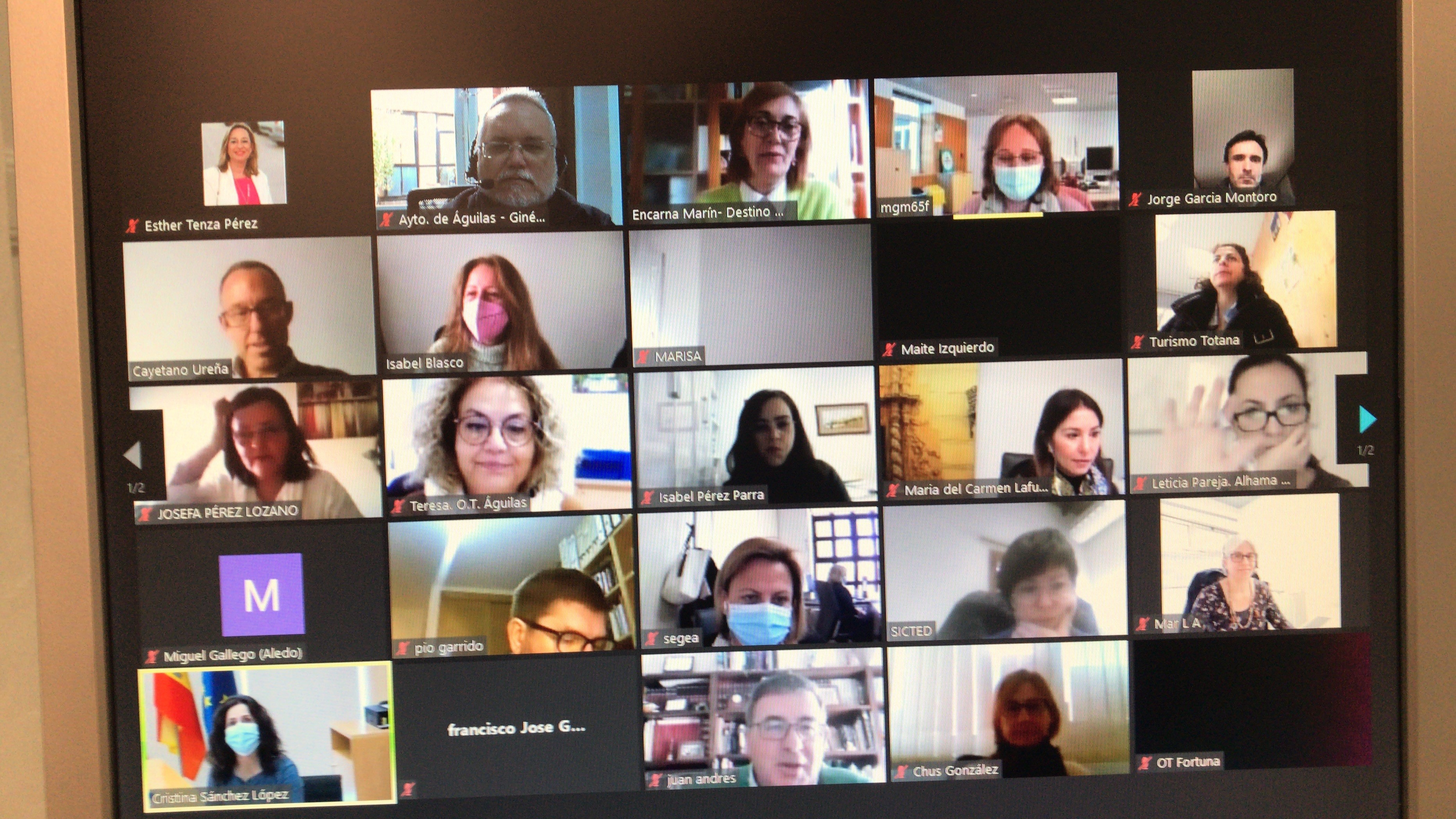 Águilas participa en una vídeo reunión de Destinos SICTED