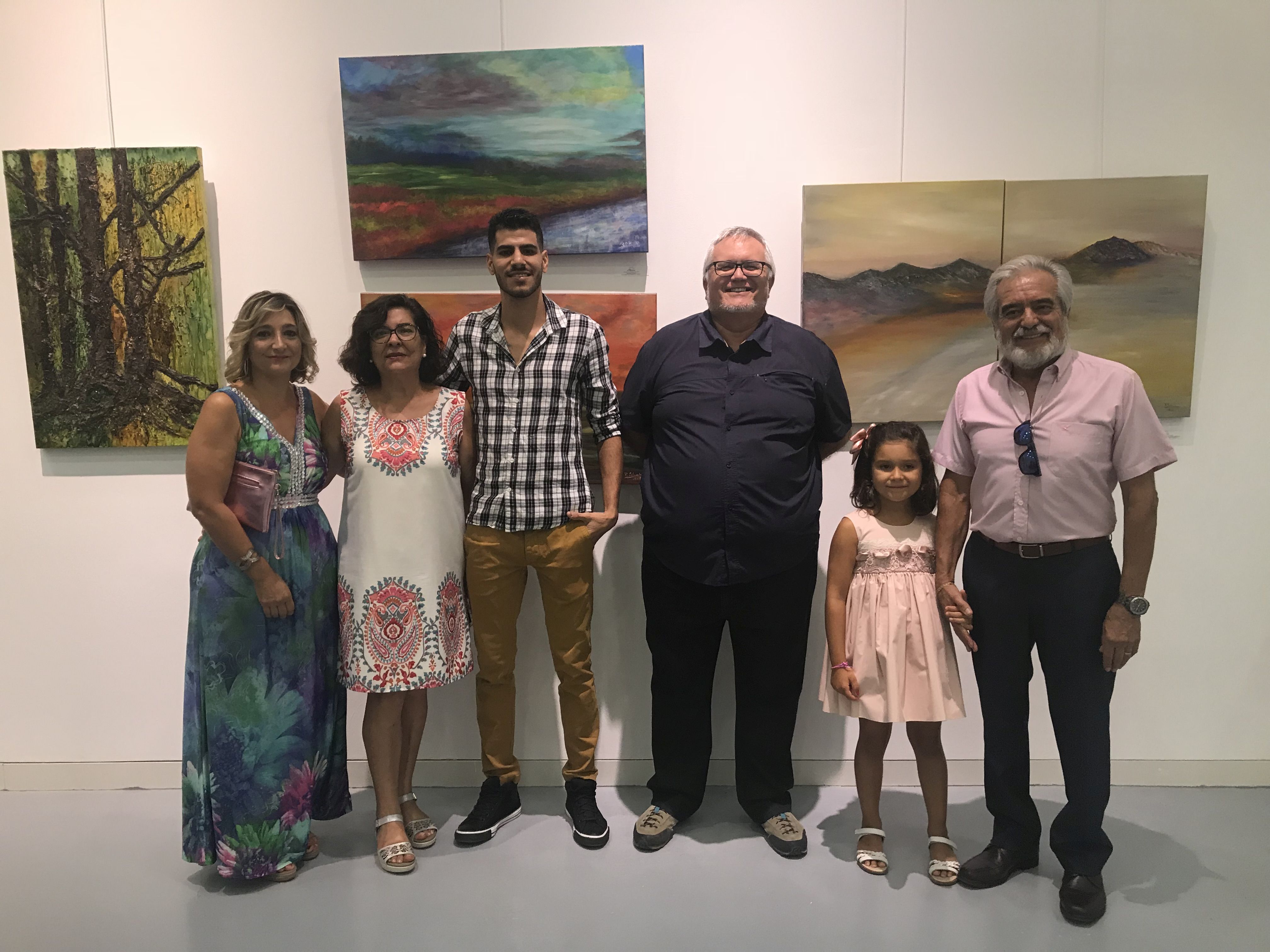 El Auditorio acoge la exposición colectiva de César Antonio Pons, María del Pilar Jiménez y José Antonio Segura