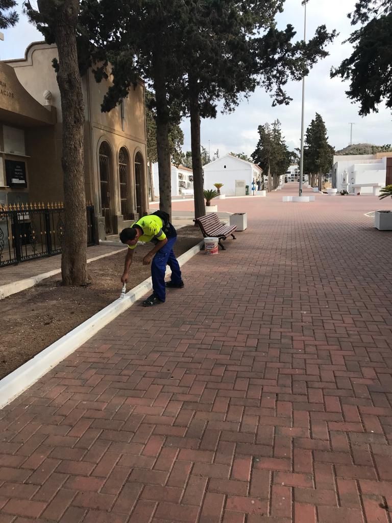 El Ayuntamiento sigue trabajando con el objetivo de mantener en perfecto estado el cementerio durante todo el año