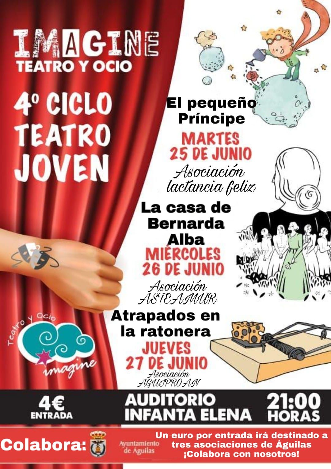El martes arranca el 4º ciclo de Teatro Joven Imagine